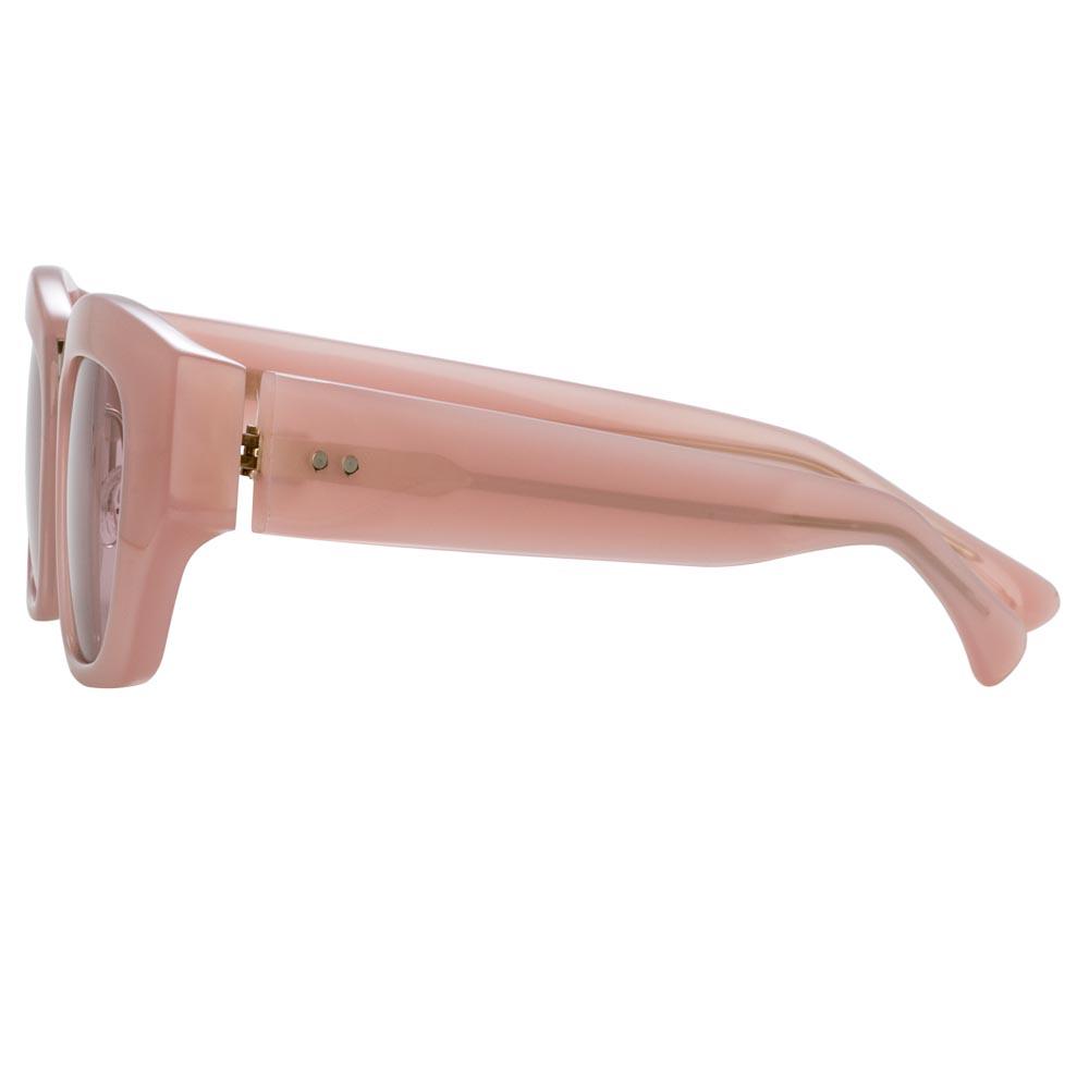 Color_DVN202C2SUN - Dries Van Noten 202 Round Sunglasses in Pink