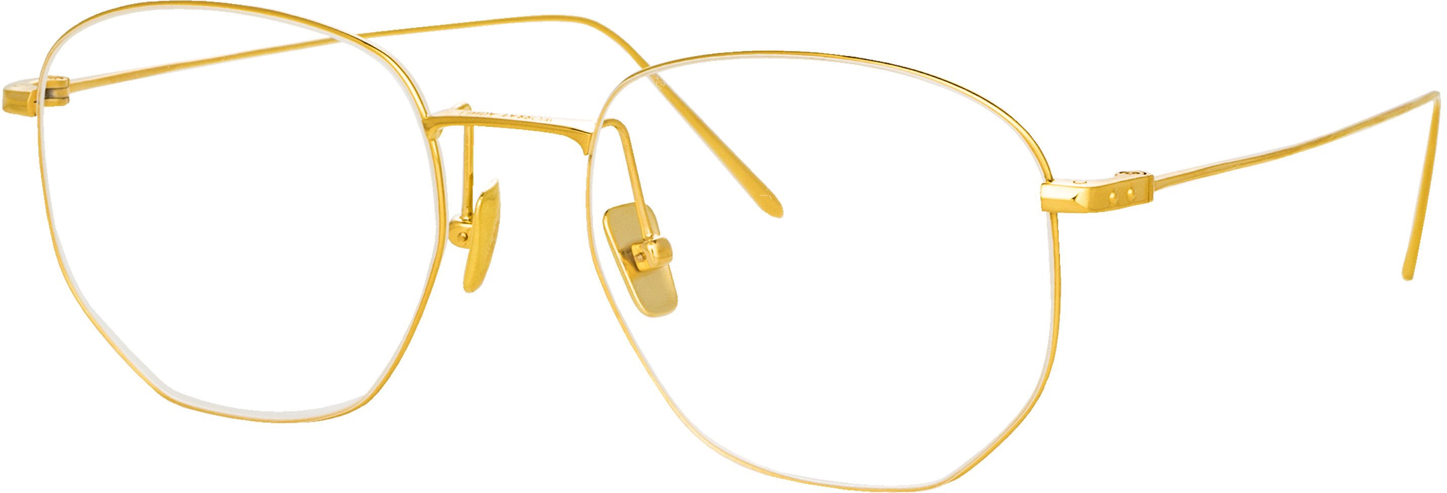 Color_LF44C1OPT - Rohe Angular Optical Frame in Yellow Gold