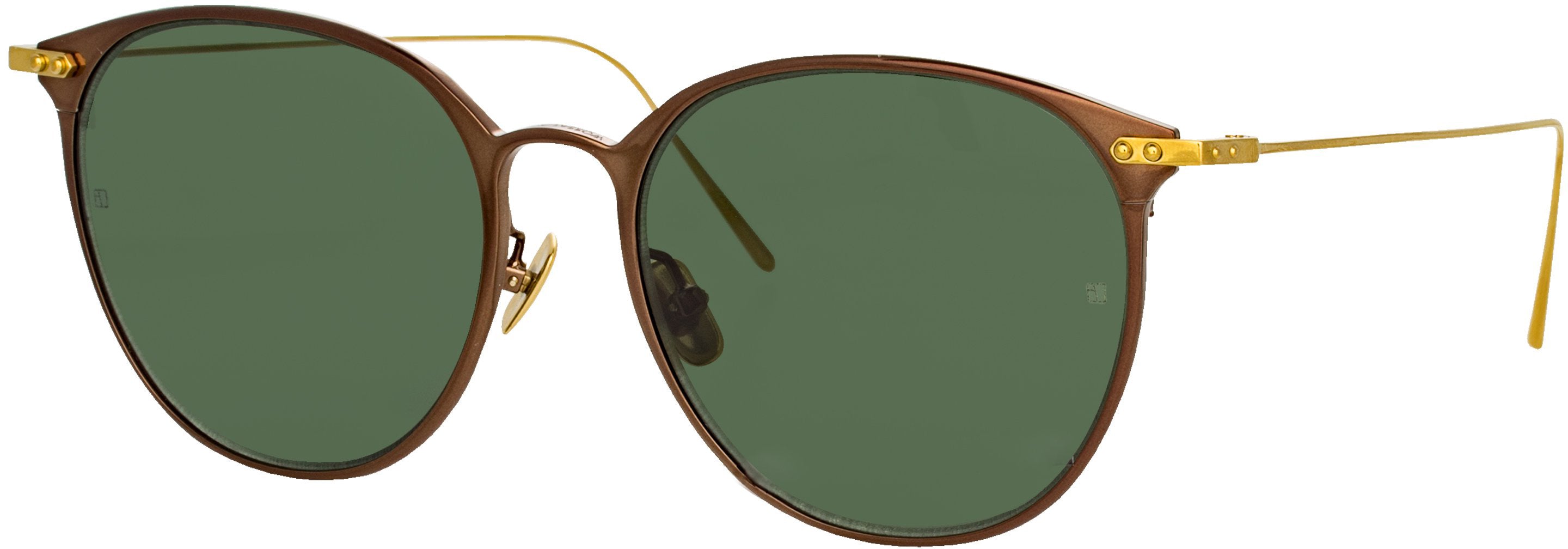 Color_LF45C5SUN - Sophia Oval Sunglasses in Brown