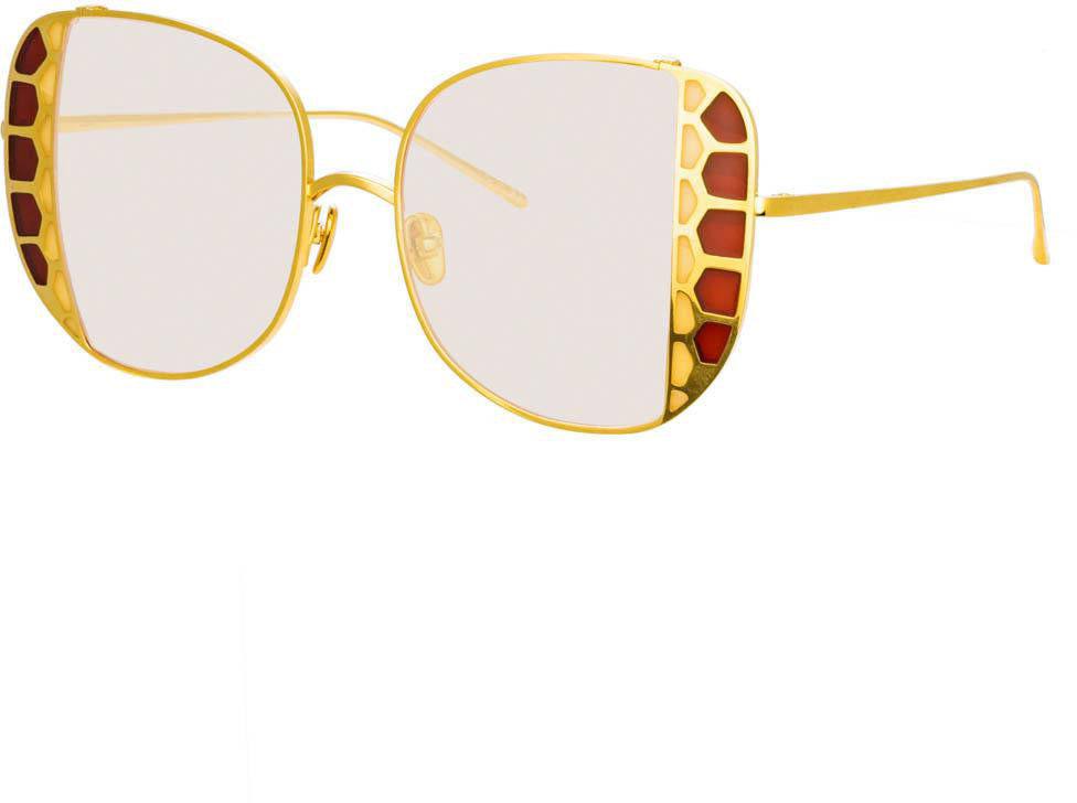 Color_LFL1003C1SUN - Amelia Oversized Sunglasses in Yellow Gold