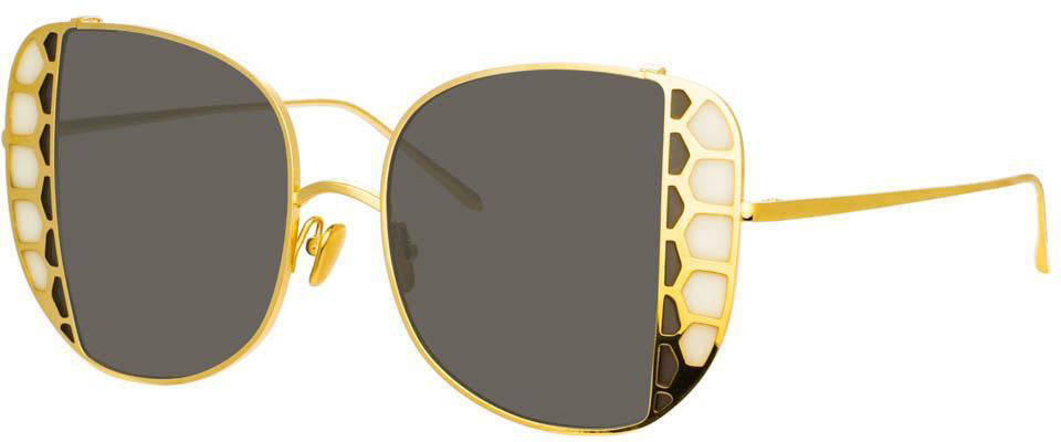 Color_LFL1003C2SUN - Amelia Oversized Sunglasses in Yellow Gold