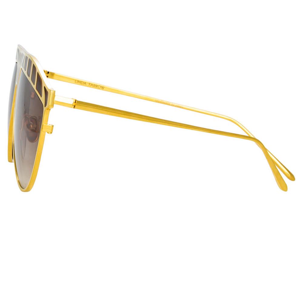 Color_LFL1005C1SUN - Huston Aviator Sunglasses in Yellow Gold