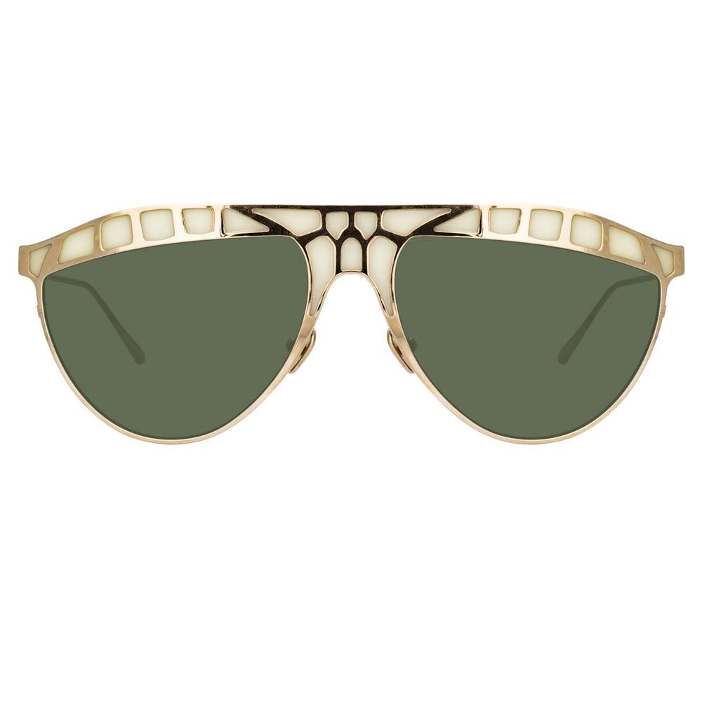 Color_LFL1005C4SUN - Huston Aviator Sunglasses in Light Gold