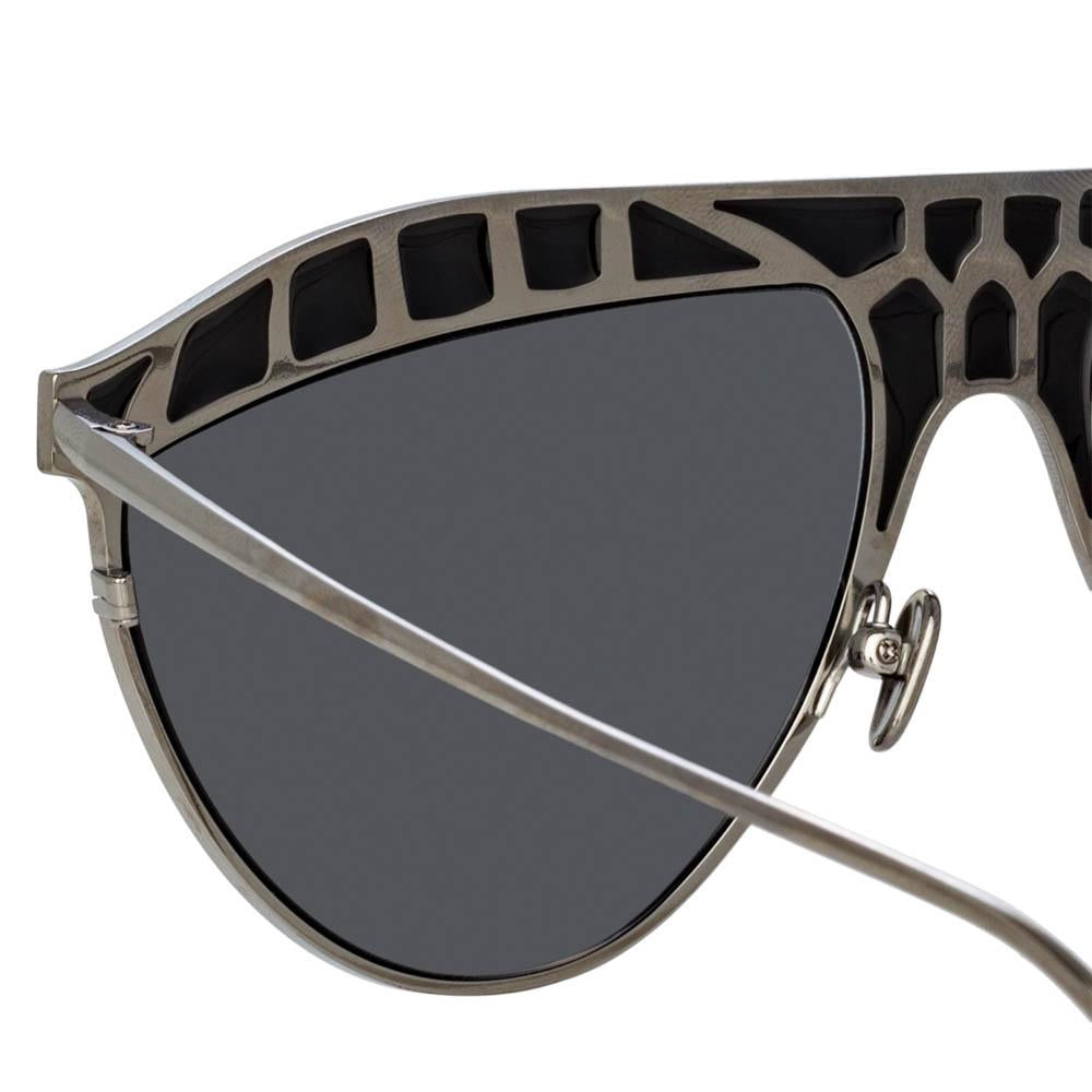 Color_LFL1005C5SUN - Huston Aviator Sunglasses in White Gold