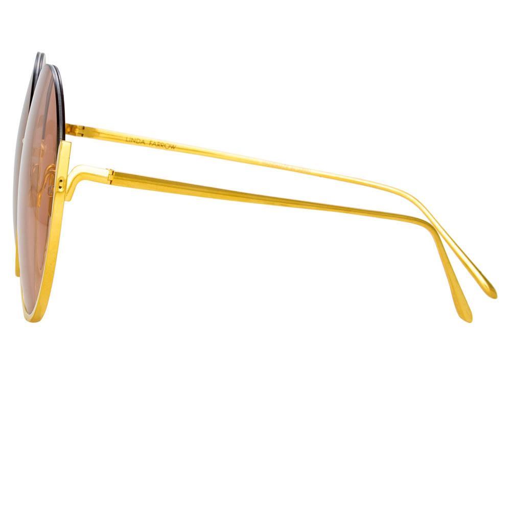 Color_LFL1006C3SUN - Olivia Round Sunglasses in Yellow Gold