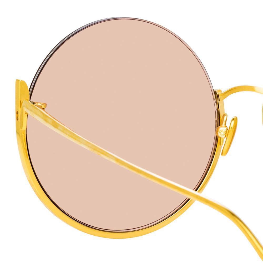Color_LFL1006C3SUN - Olivia Round Sunglasses in Yellow Gold