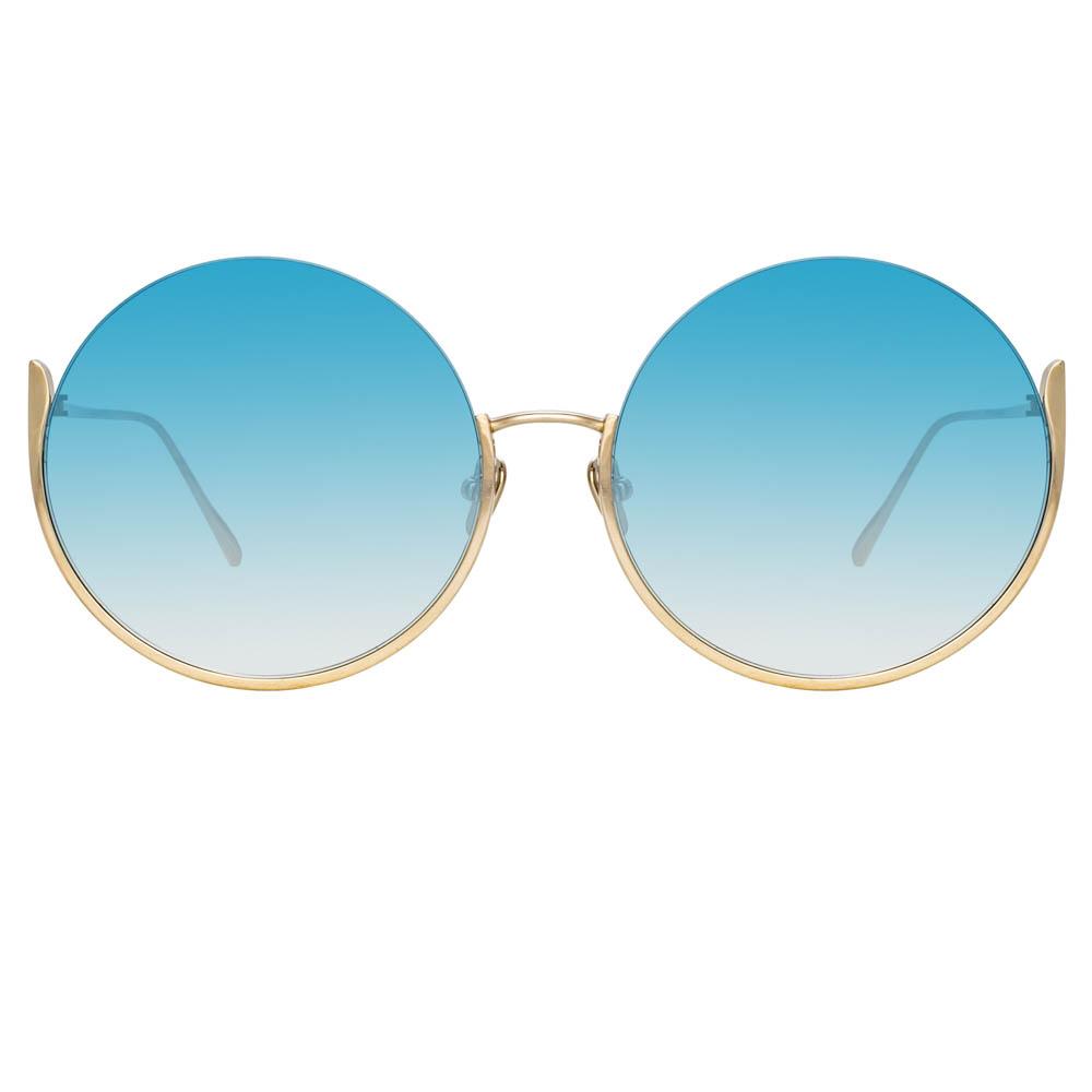 Color_LFL1006C7SUN - Olivia Round Sunglasses in Yellow Gold