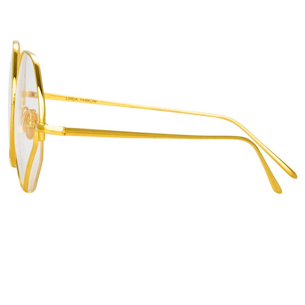 Color_LFL1010C6OPT - Fawcet Hexagon Optical Frame in Yellow Gold