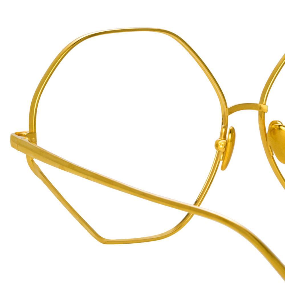 Color_LFL1010C6OPT - Fawcet Hexagon Optical Frame in Yellow Gold