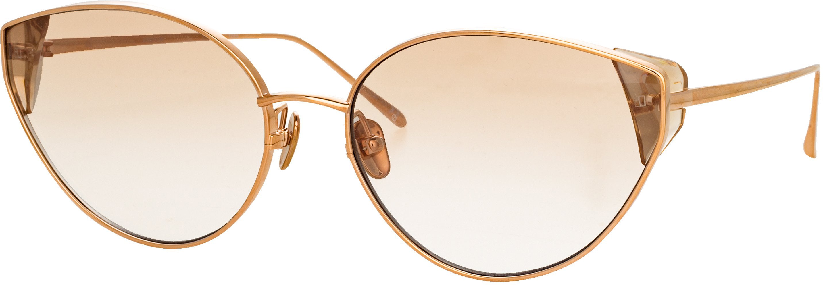 Color_LFL1029C4SUN - Liv Cat Eye Sunglasses in Rose Gold and Brown