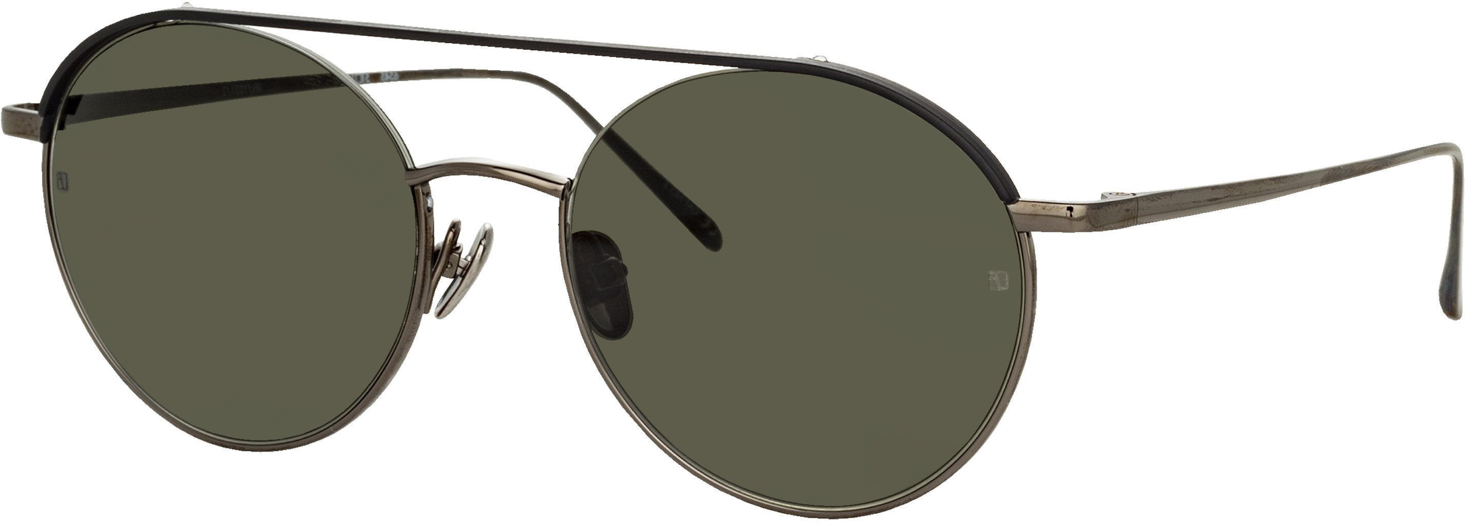 Color_LFL1031C2SUN - Dustin Round Sunglasses in Black and Nickel