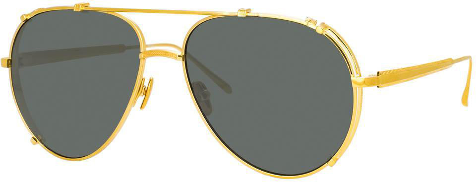 Color_LFL1039C2SUN - Newman Aviator Sunglasses in Yellow Gold