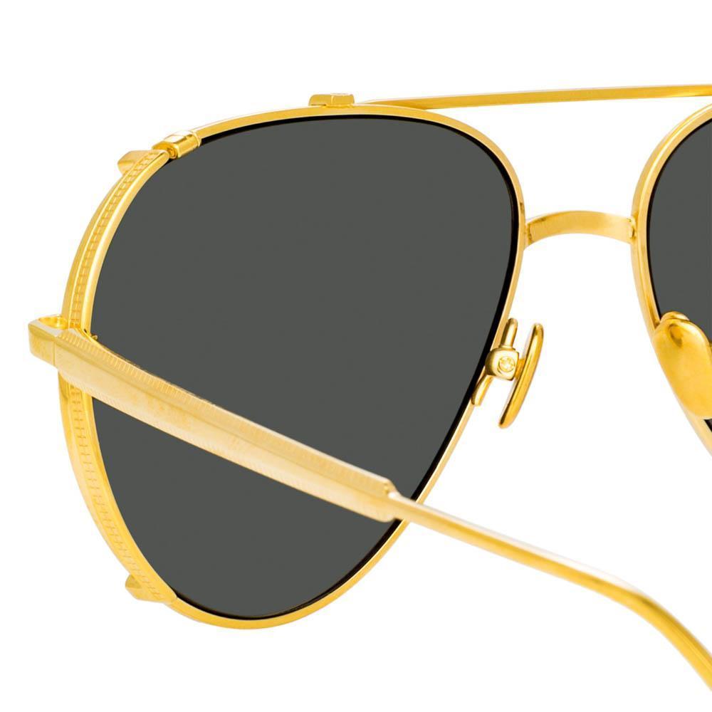 Color_LFL1039C2SUN - Newman Aviator Sunglasses in Yellow Gold