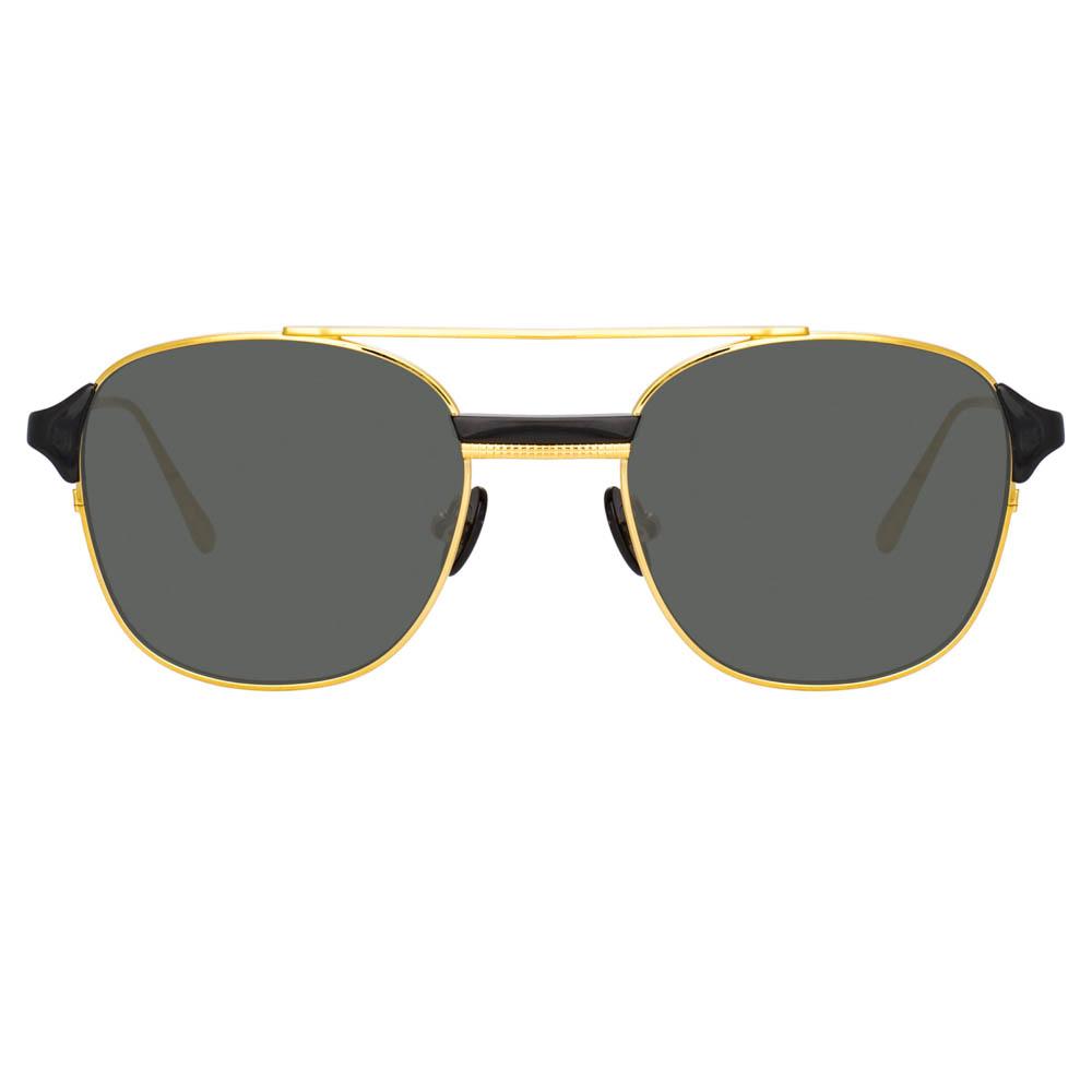 Color_LFL1042C2SUN - Reed Square Sunglasses in White Gold