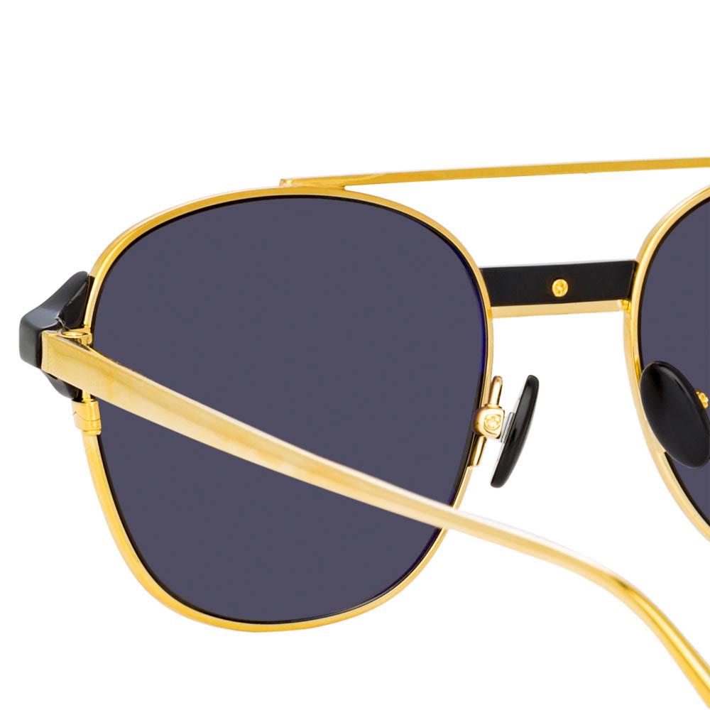 Color_LFL1042C2SUN - Reed Square Sunglasses in White Gold