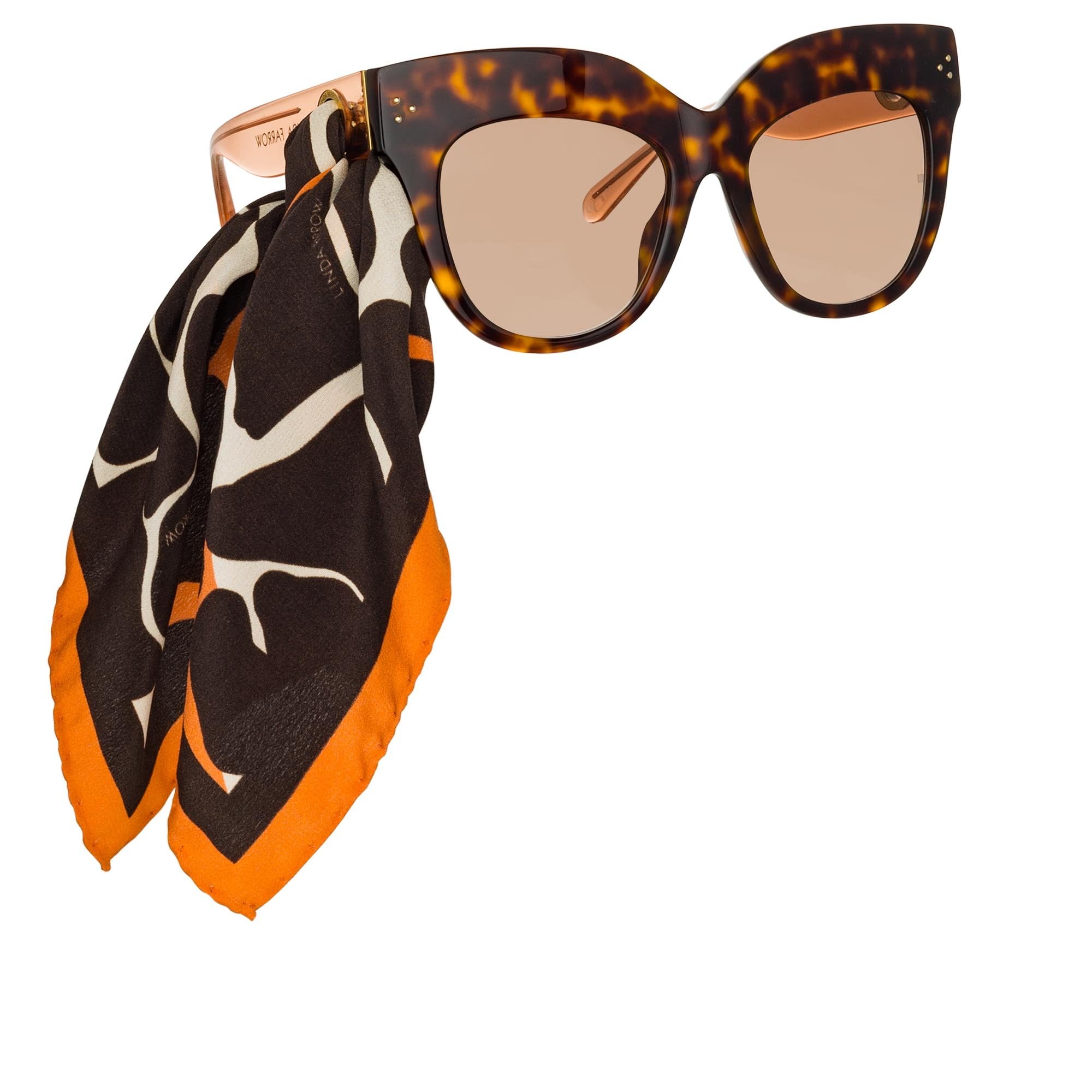 Color_LFL1049C5SUN - Dunaway Oversized Sunglasses in Tortoiseshell