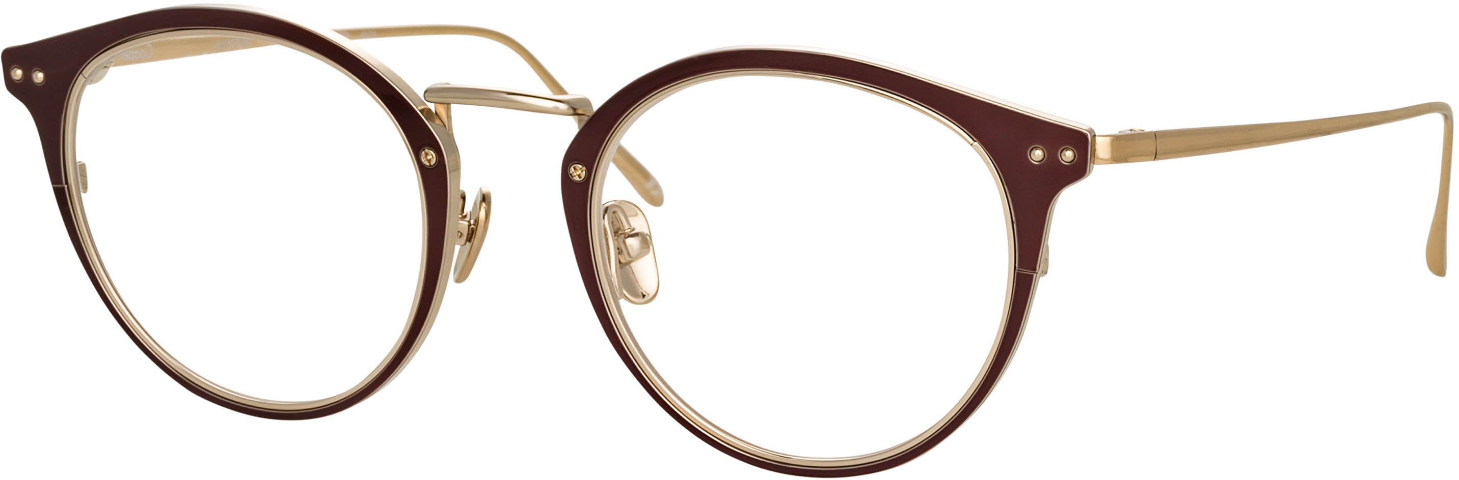 Color_LFL1051C6OPT - Cooper Oval Optical Frame in Brown and Light Gold