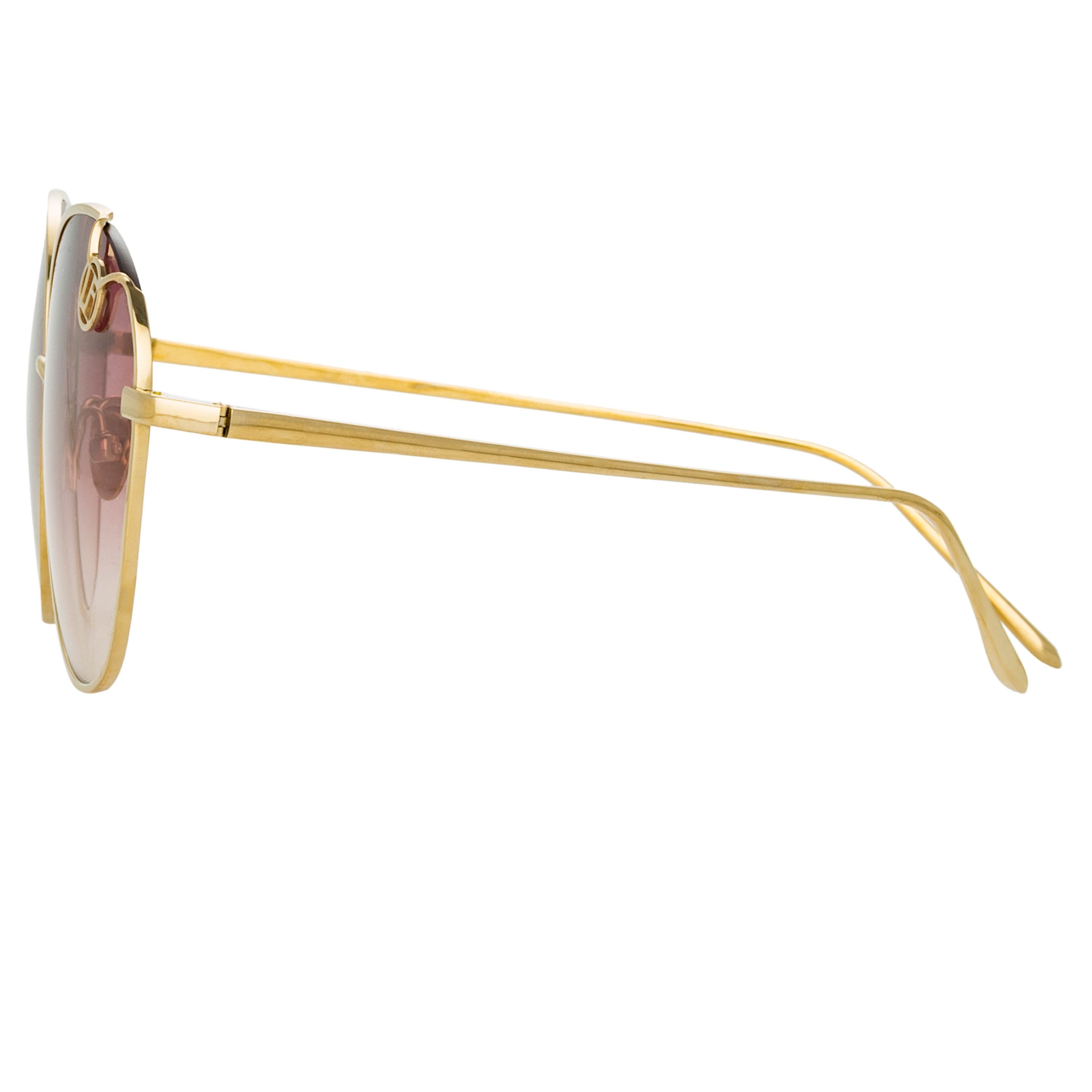 Color_LFL1054C2SUN - Hannah Cat Eye Sunglasses in Light Gold and Burgundy