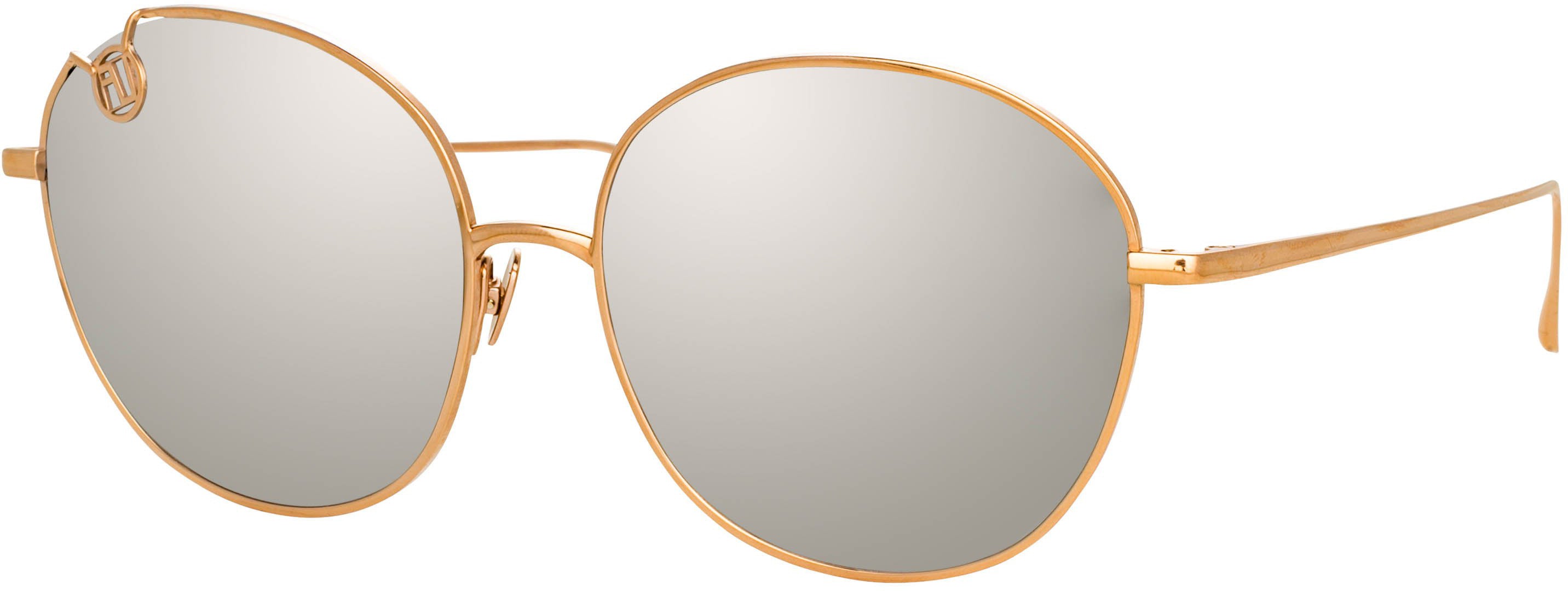 Color_LFL1054C5SUN - Hannah Cat Eye Sunglasses in Rose Gold and Platinum Lenses