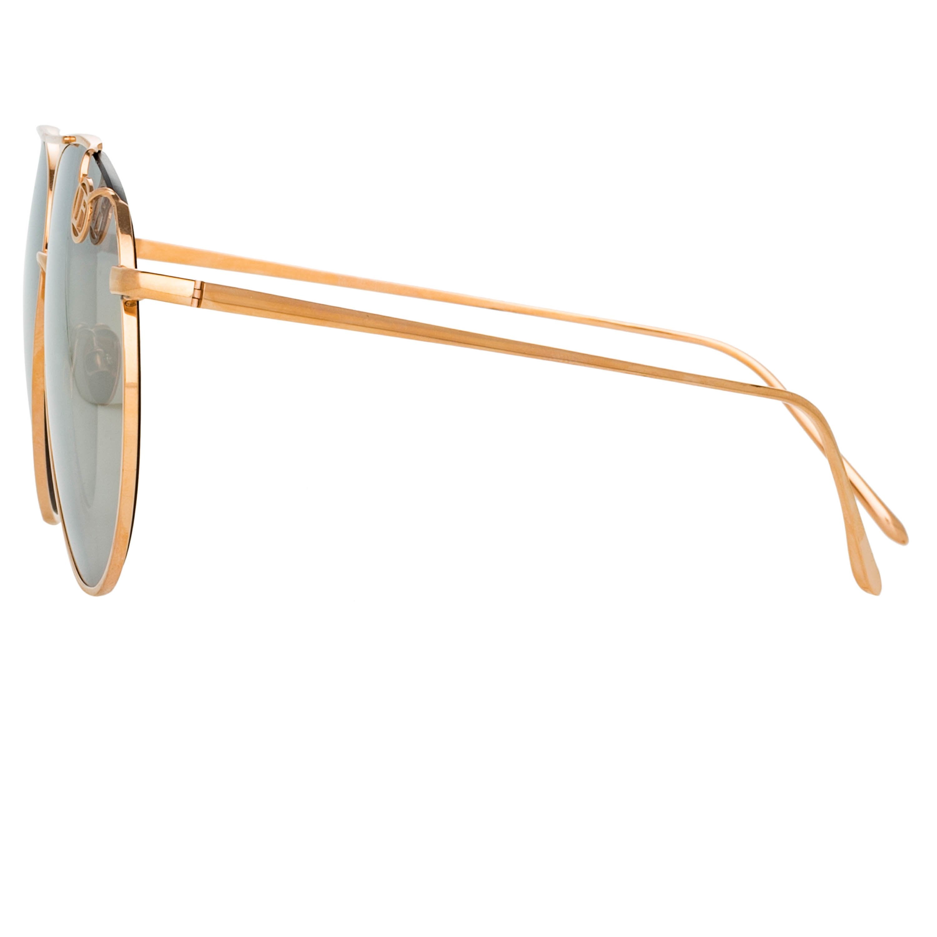 Color_LFL1055C4SUN - Joni Aviator Sunglasses in Rose Gold and Platinum Lenses
