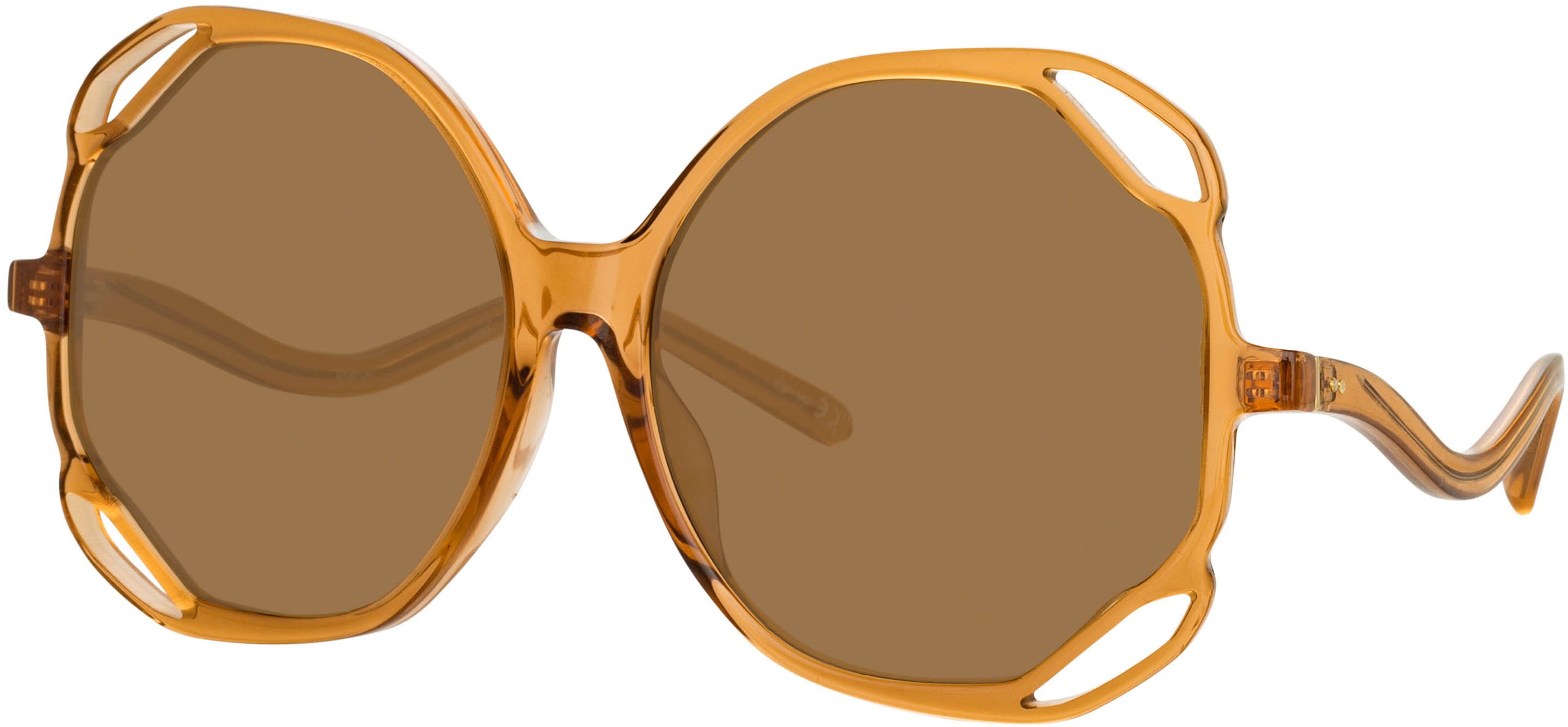 Color_LFL1067C4SUN - Jerry Oversized Sunglasses in Tobacco