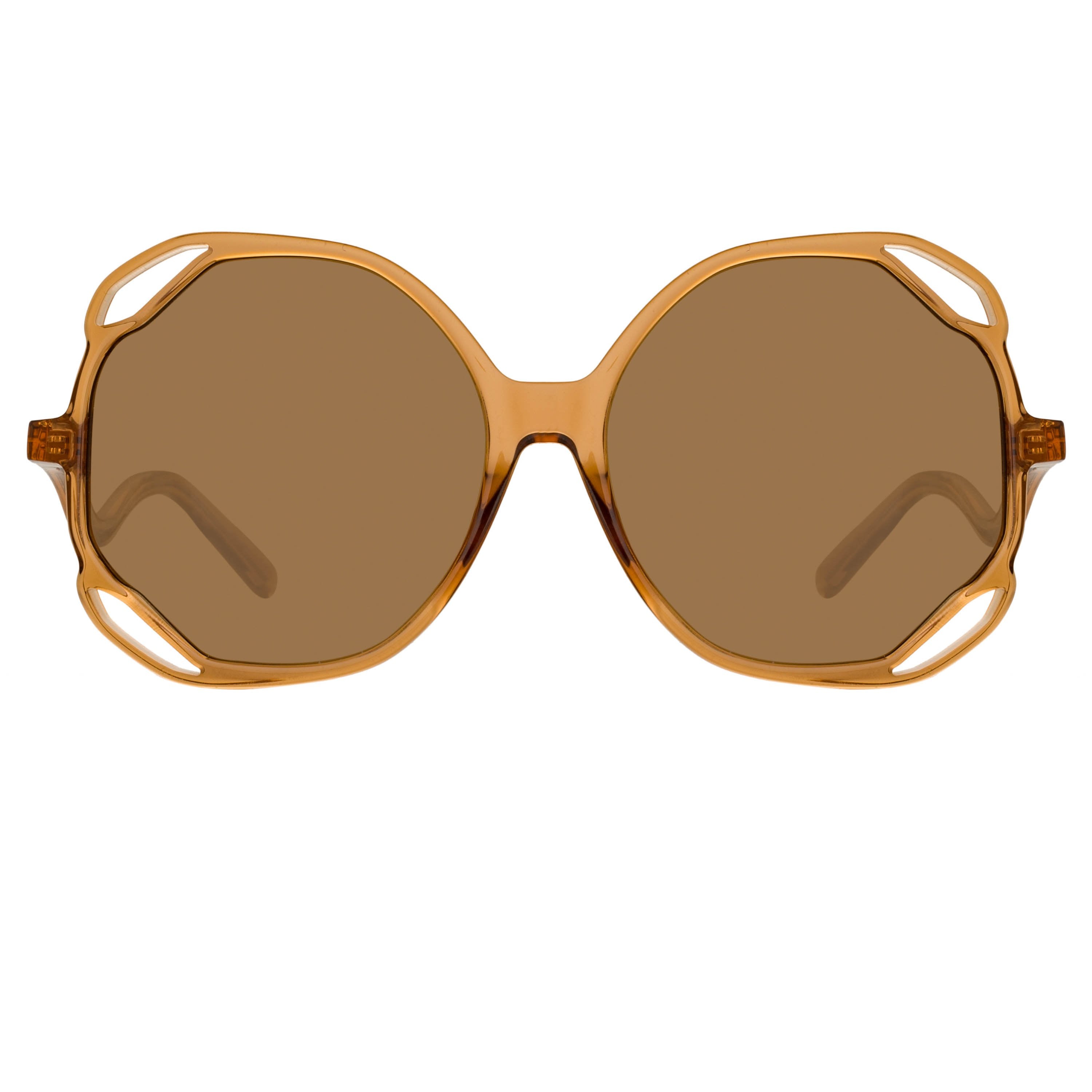 Color_LFL1067C4SUN - Jerry Oversized Sunglasses in Tobacco