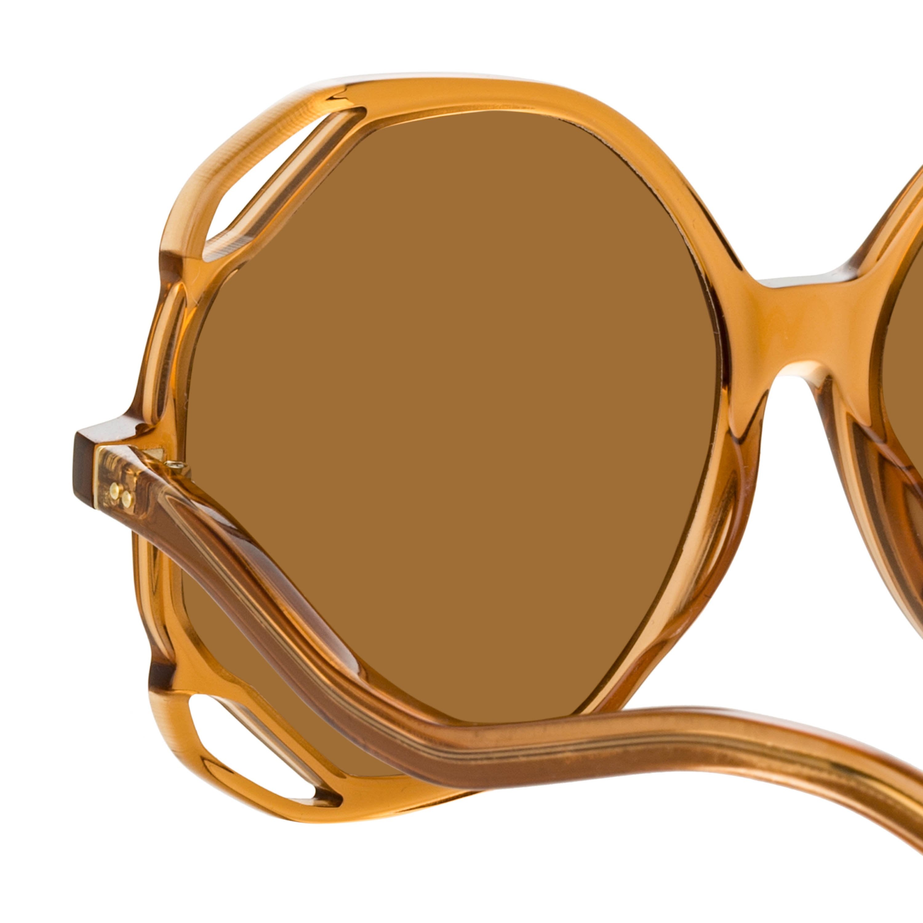 Color_LFL1067C4SUN - Jerry Oversized Sunglasses in Tobacco