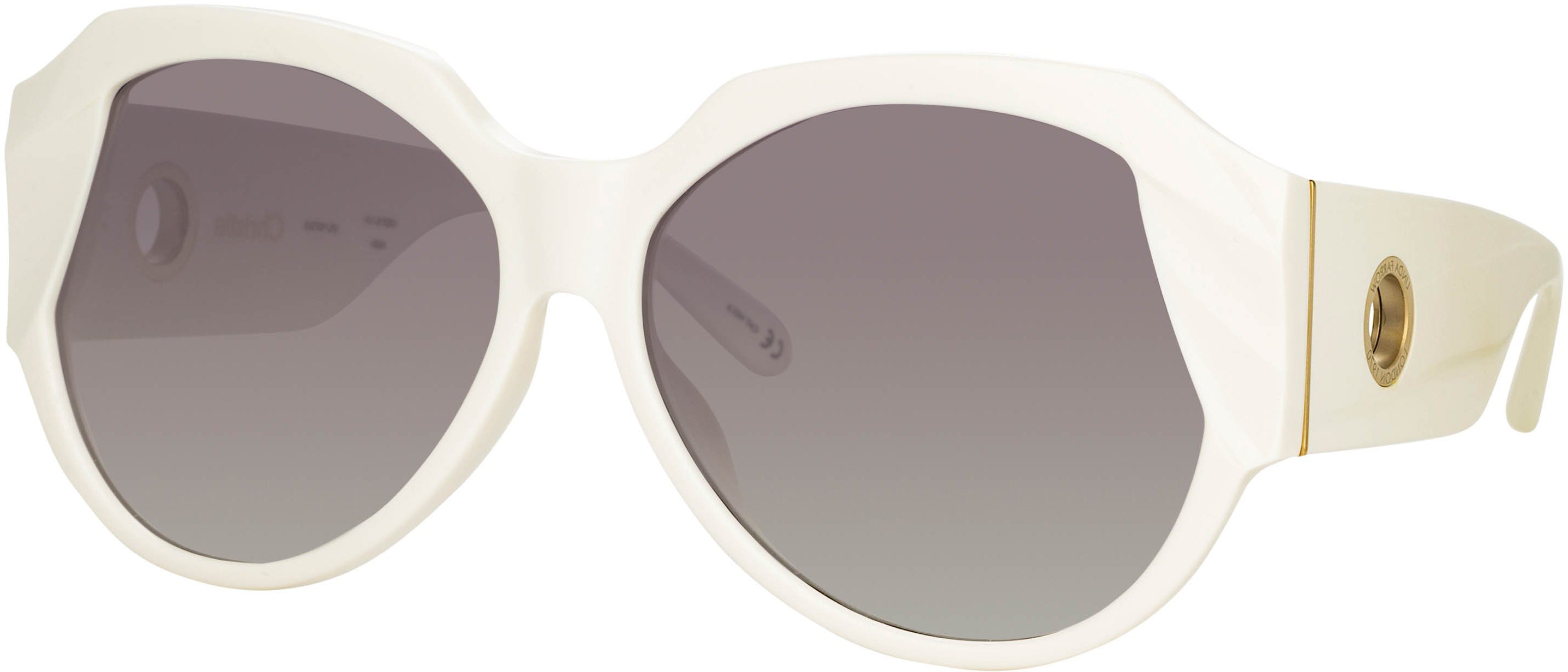 Color_LFL1073C5SUN - Christie Oversized Sunglasses in White