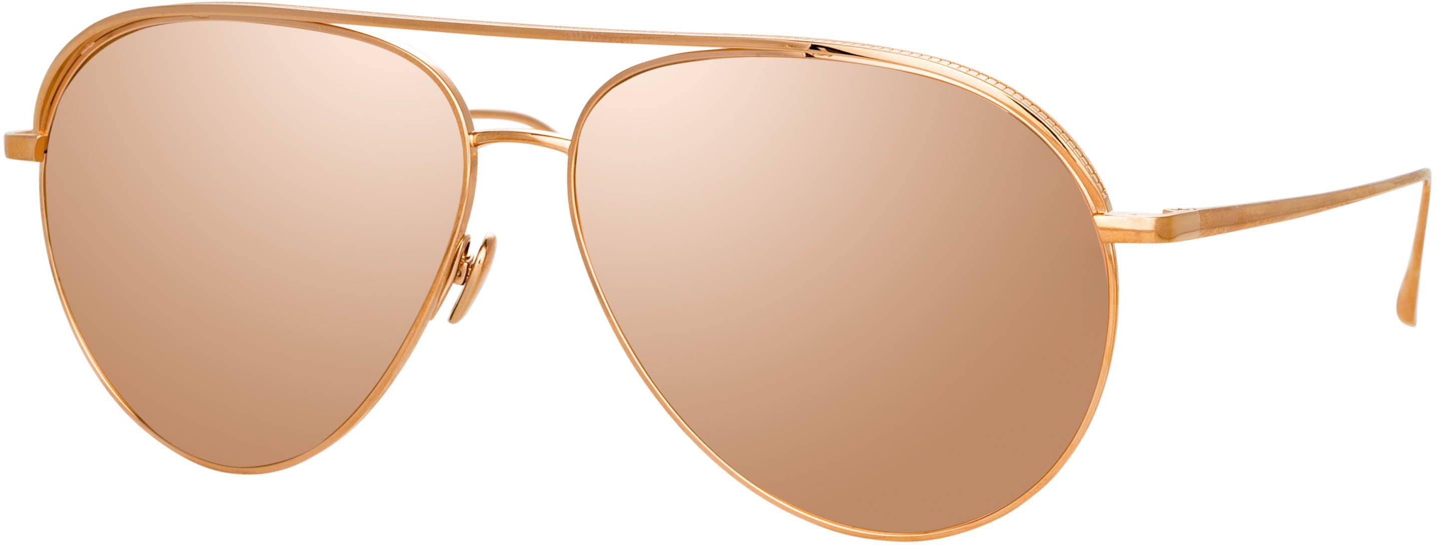 Color_LFL1078C5SUN - Roberts Aviator Sunglasses in Rose Gold