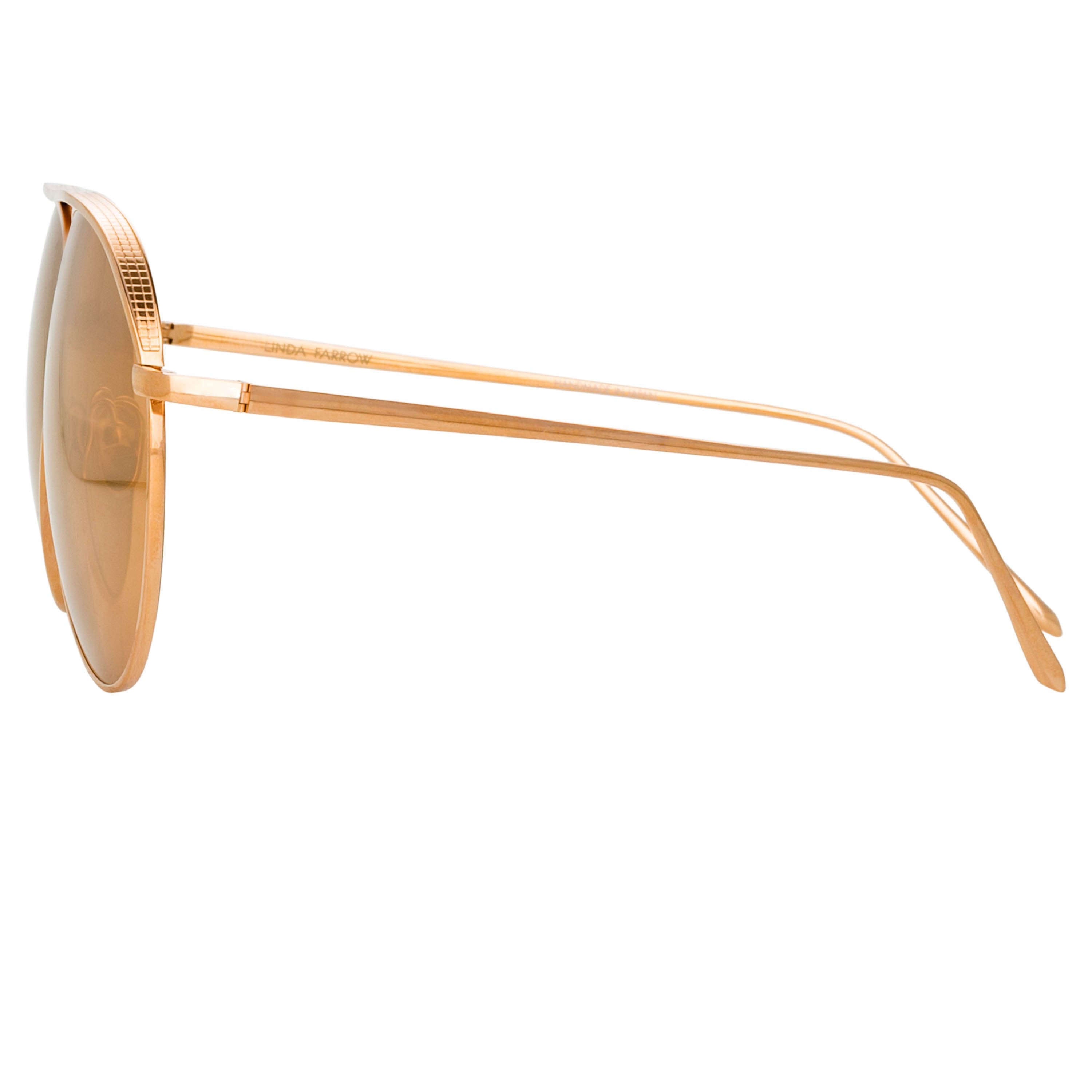 Color_LFL1078C5SUN - Roberts Aviator Sunglasses in Rose Gold