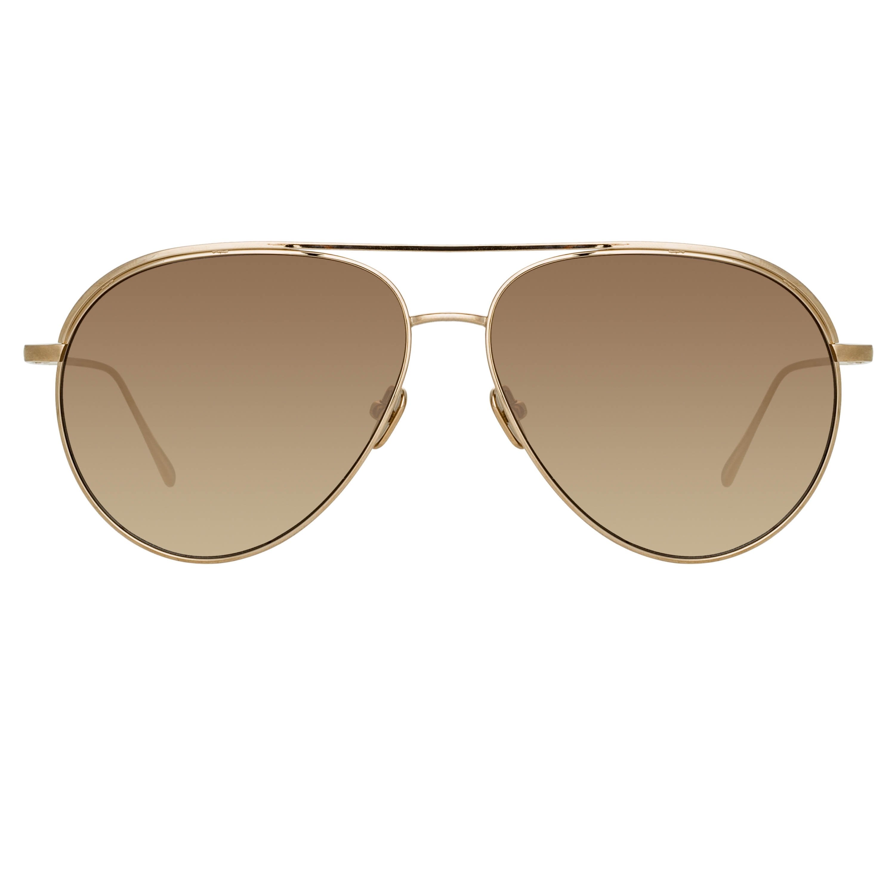 Color_LFL1078C6SUN - Roberts Aviator Sunglasses in Light Gold and Mocha