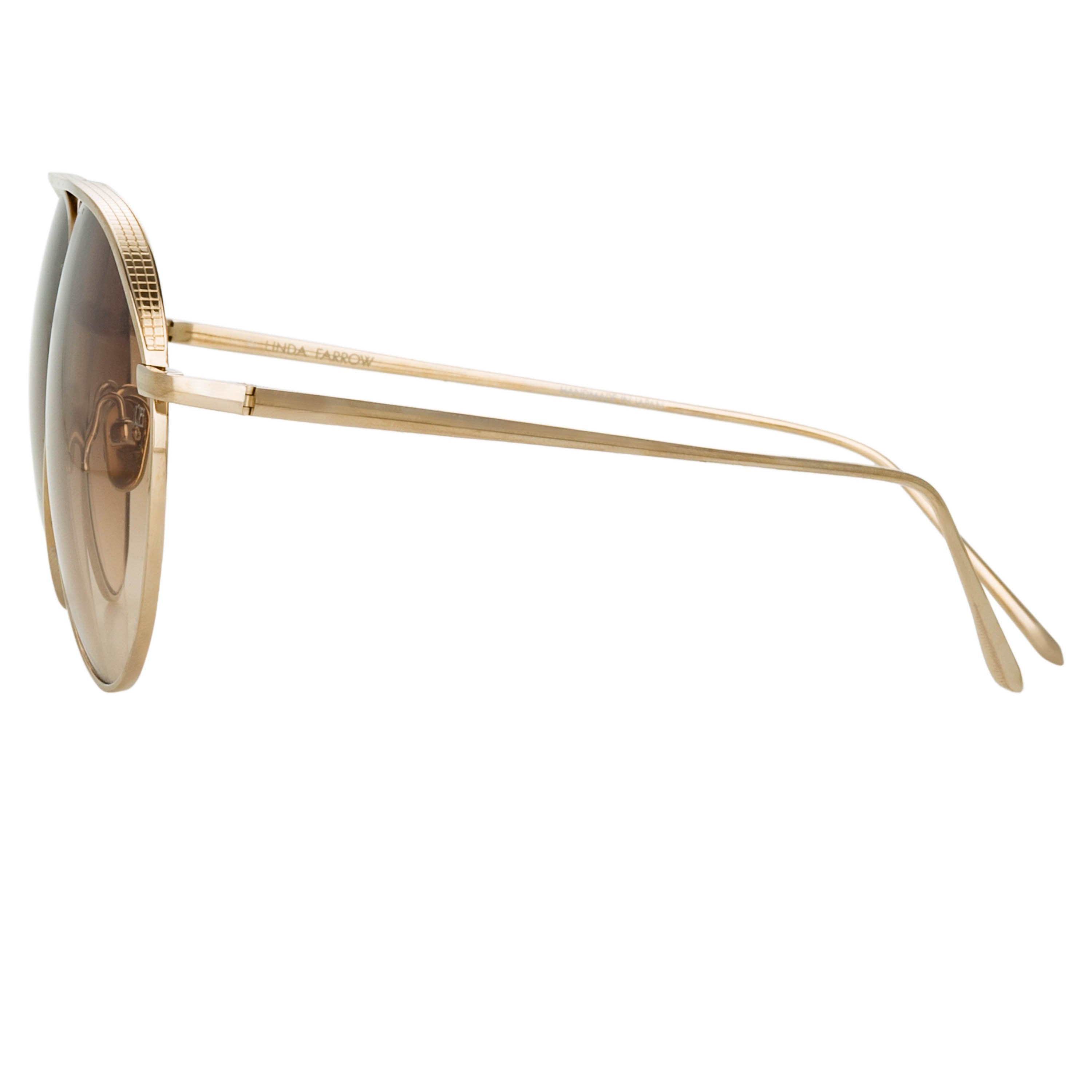 Color_LFL1078C6SUN - Roberts Aviator Sunglasses in Light Gold and Mocha