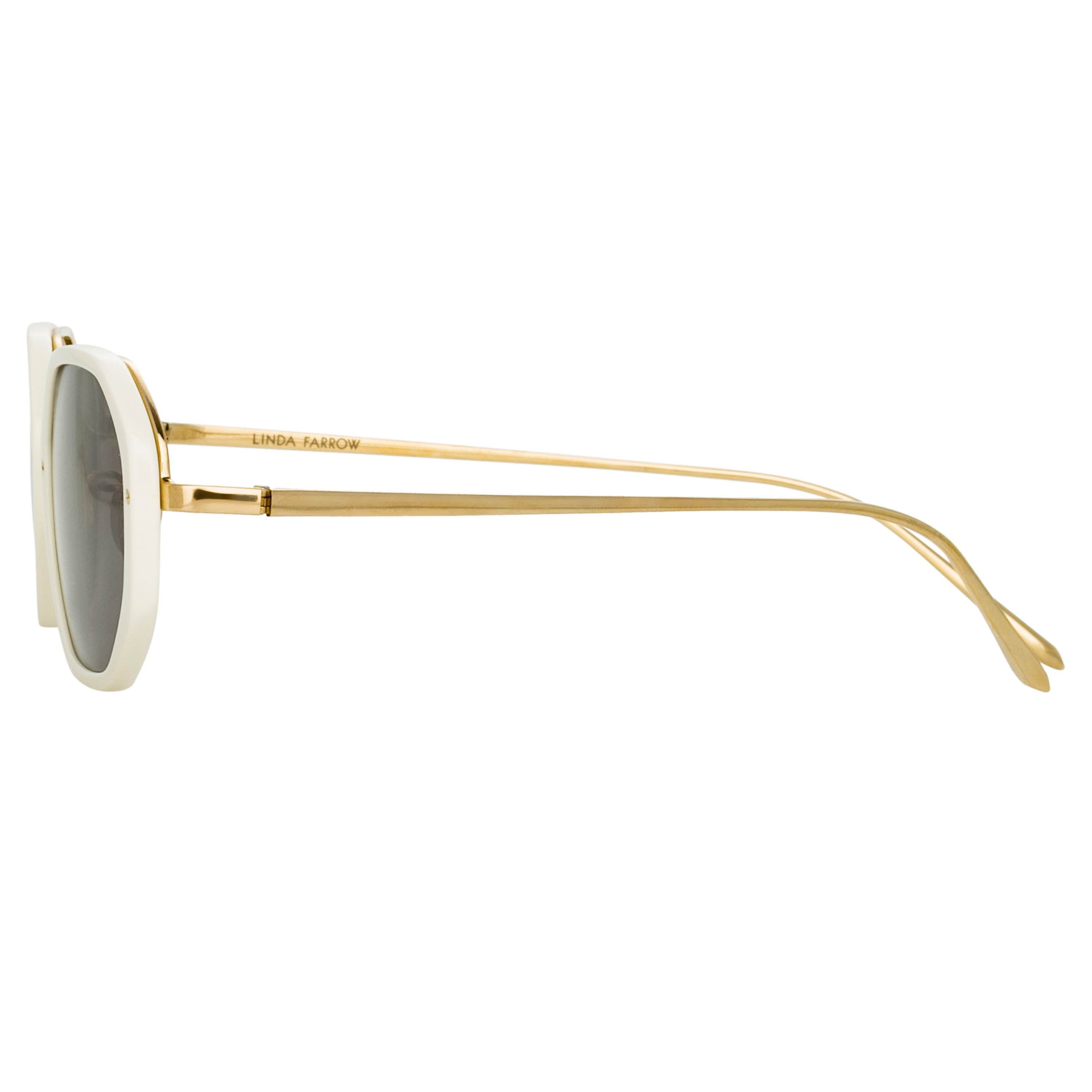 Color_LFL1084C4SUN - Tyler Angular Sunglasses in White