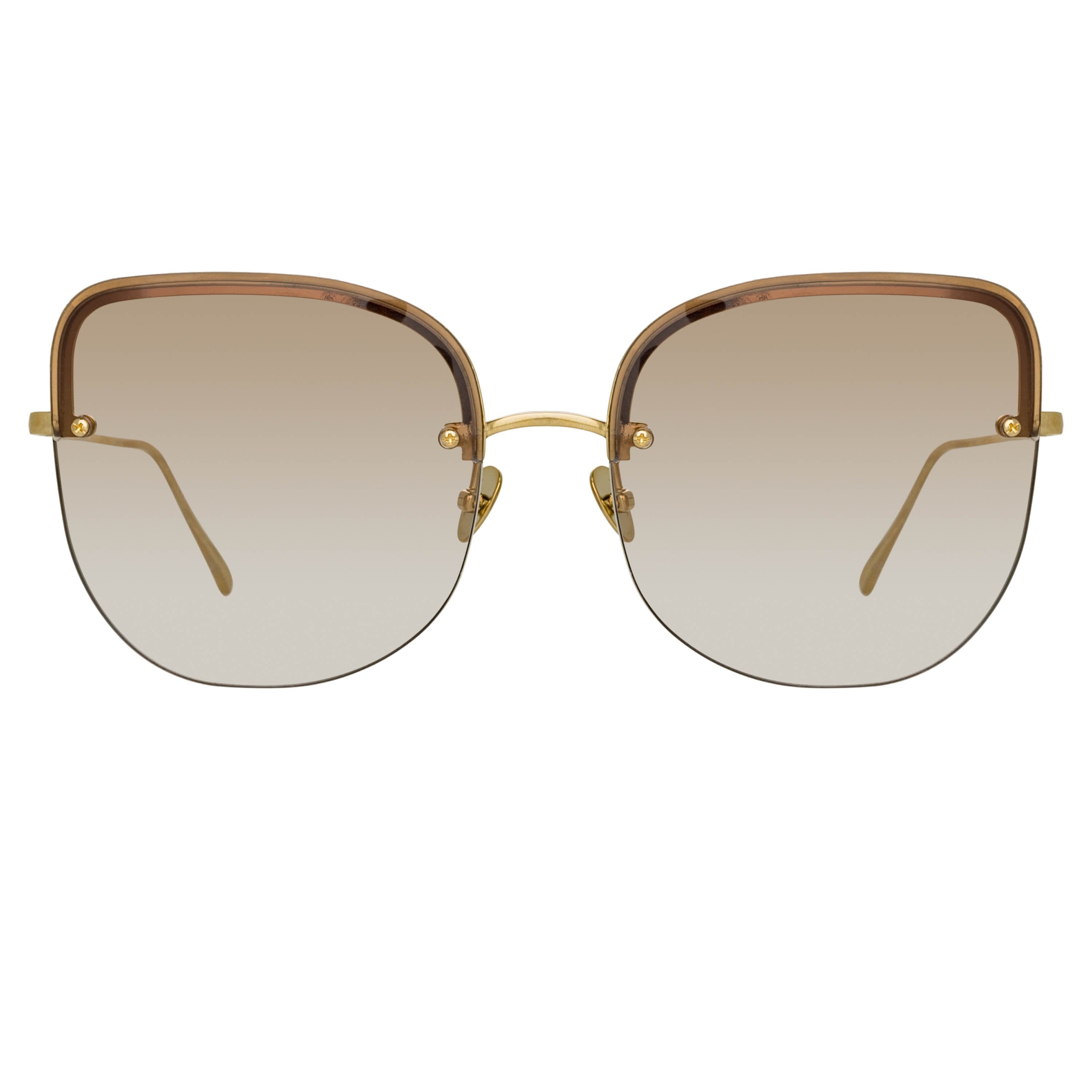 Color_LFL1099C4SUN - Loni Cat Eye Sunglasses in Light Gold and Blue