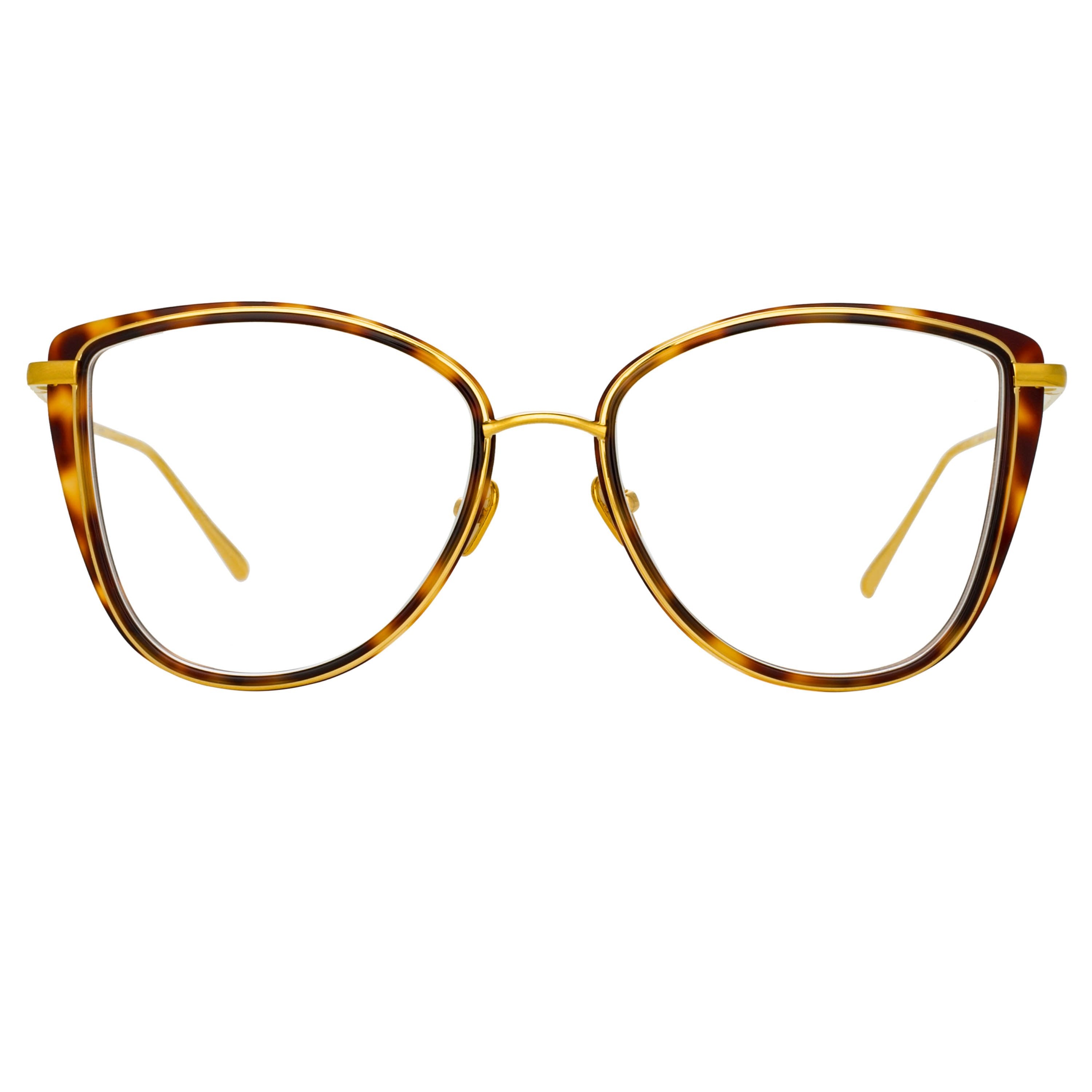 Color_LFL1109C4OPT - Liza Cat Eye Optical Frame in Tortoiseshell and Yellow Gold