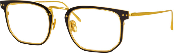 Color_LFL1113C1OPT - Saul D-Frame Optical Frame in Black and Yellow Gold