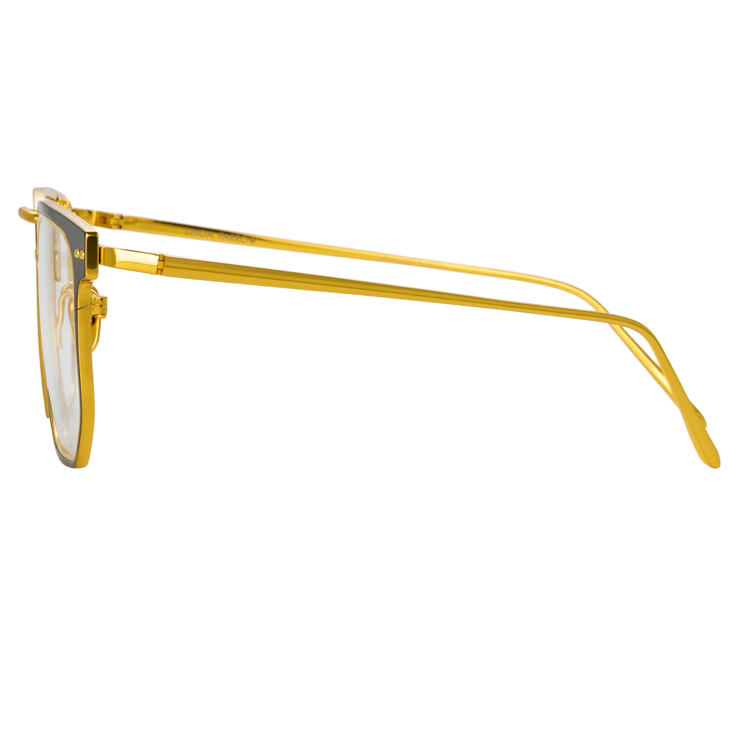 Color_LFL1113C1OPT - Saul D-Frame Optical Frame in Black and Yellow Gold