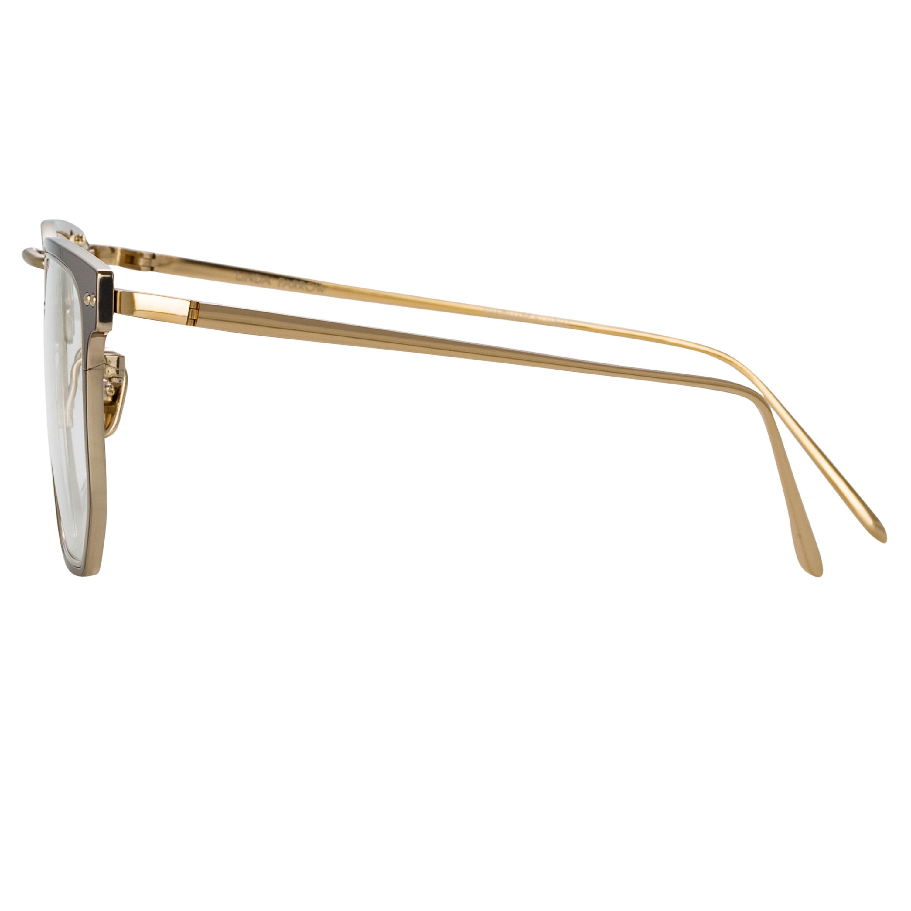 Color_LFL1113C3OPT - Saul D-Frame Optical Frame in Brown and Light Gold