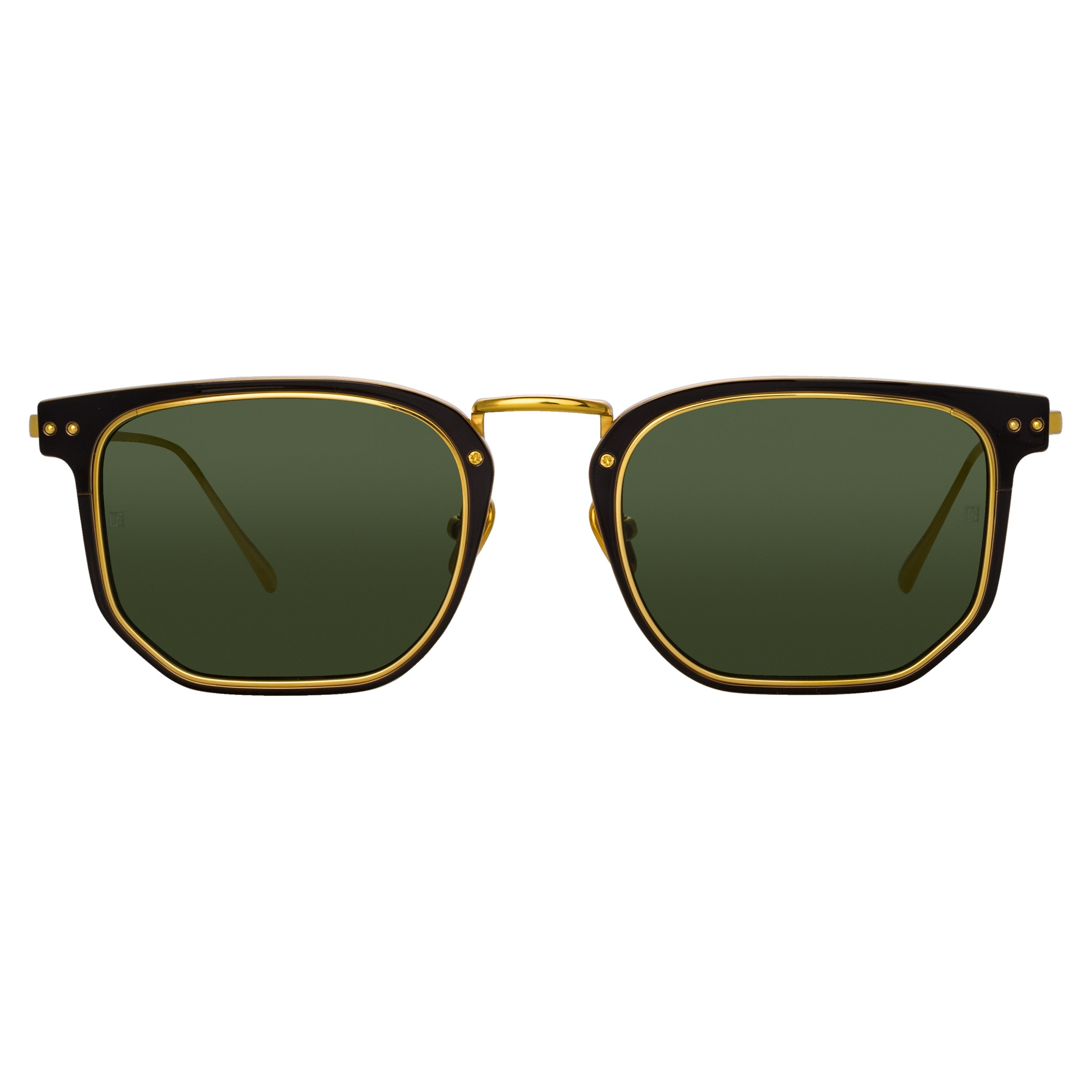 Color_LFL1113C4SUN - Saul D-Frame Sunglasses in Black and Yellow Gold