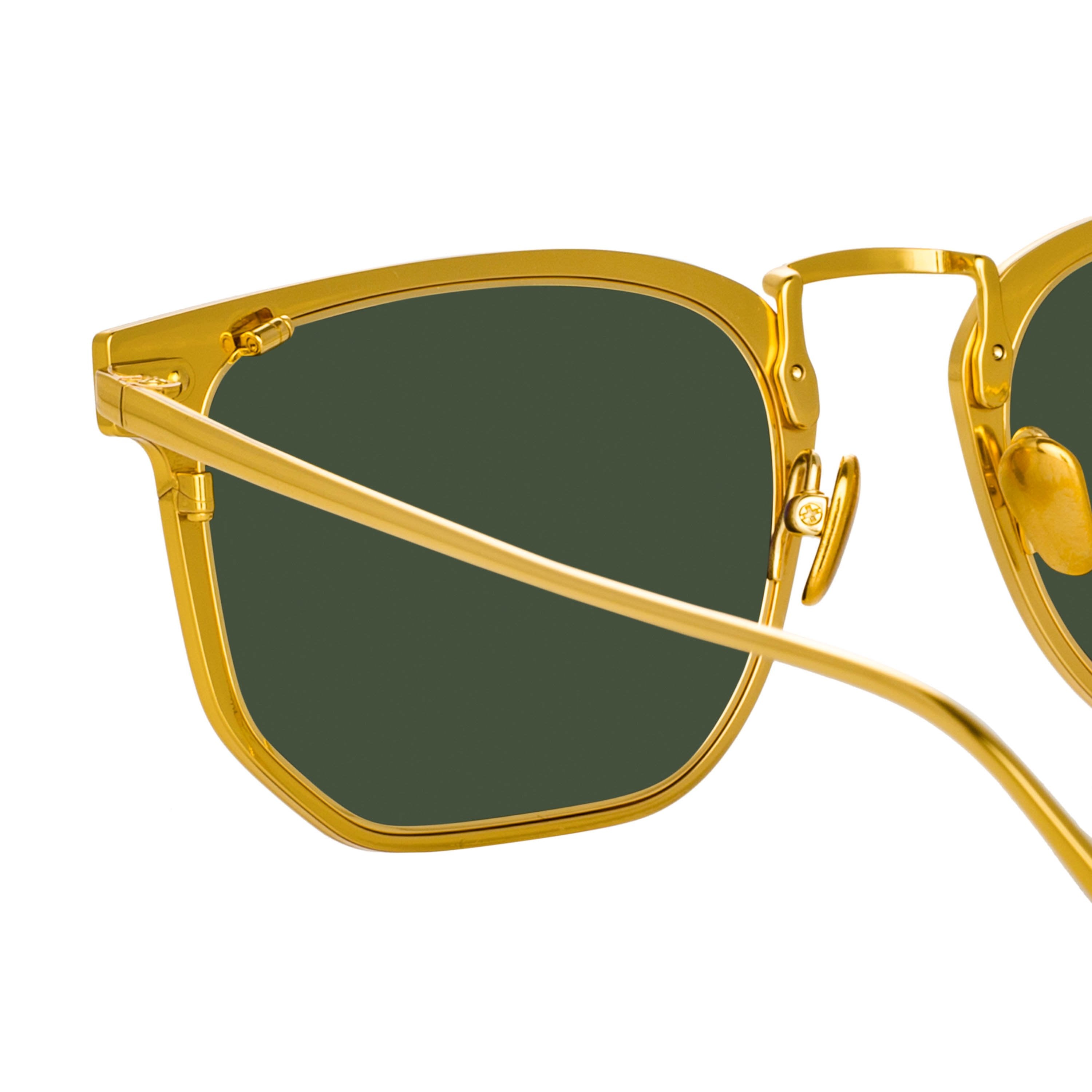 Color_LFL1113C4SUN - Saul D-Frame Sunglasses in Black and Yellow Gold