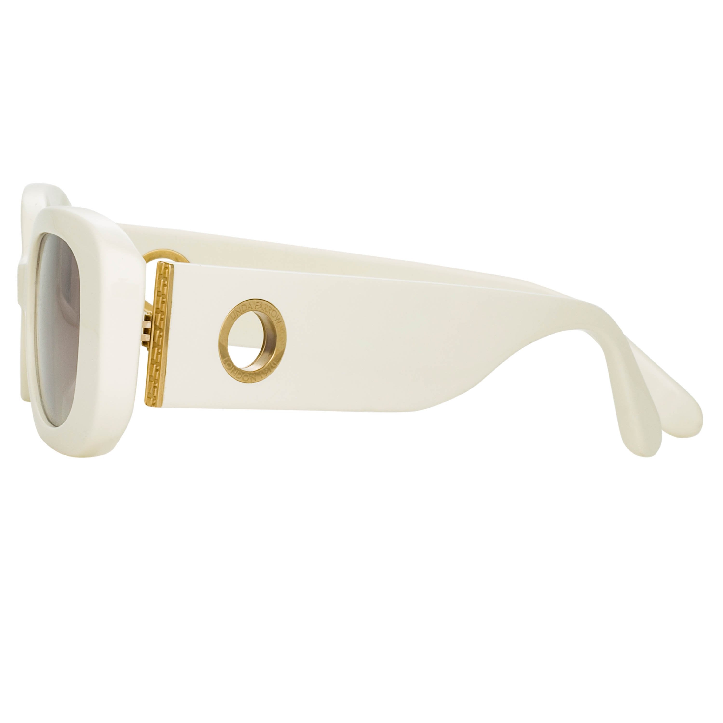 Color_LFL1117C3SUN - Lola Rectangular Sunglasses in White