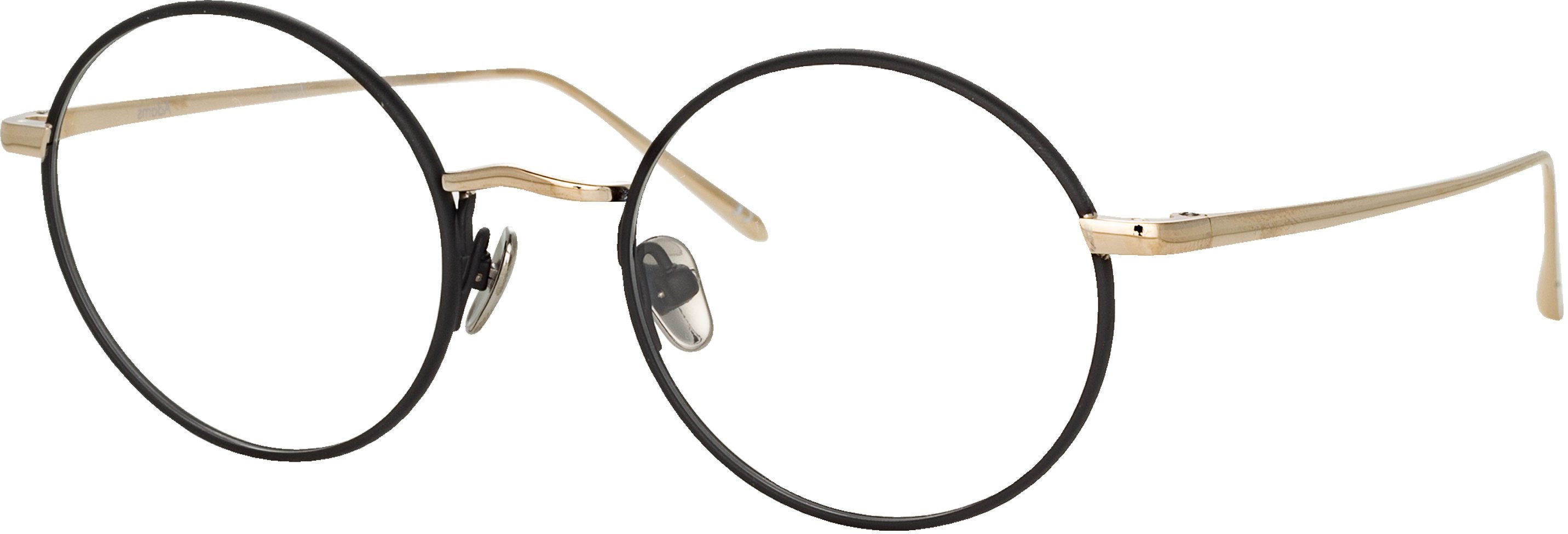 Color_LFL925C3OPT - Adams Oval Optical Frame in Black and Light Gold