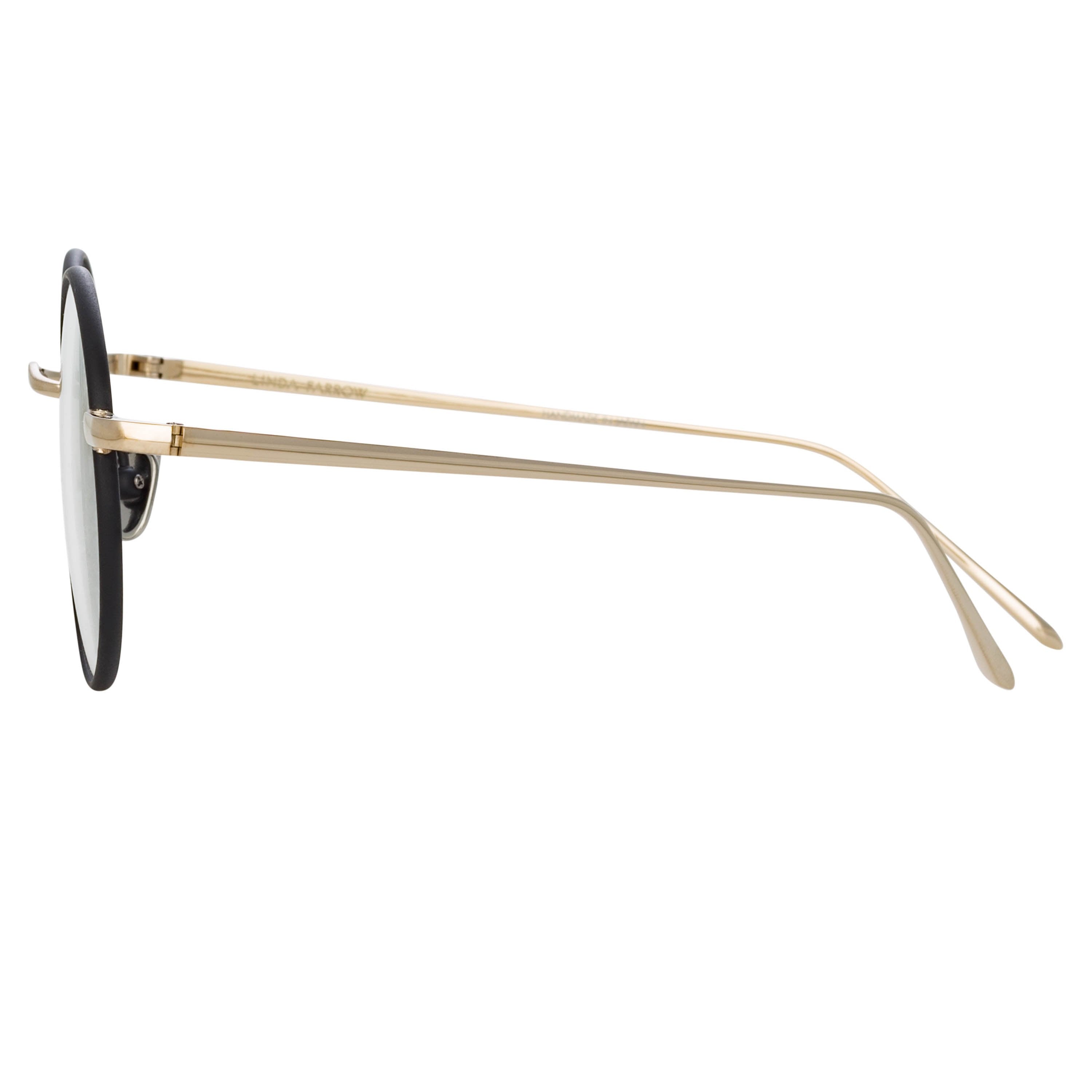 Color_LFL925C3OPT - Adams Oval Optical Frame in Black and Light Gold