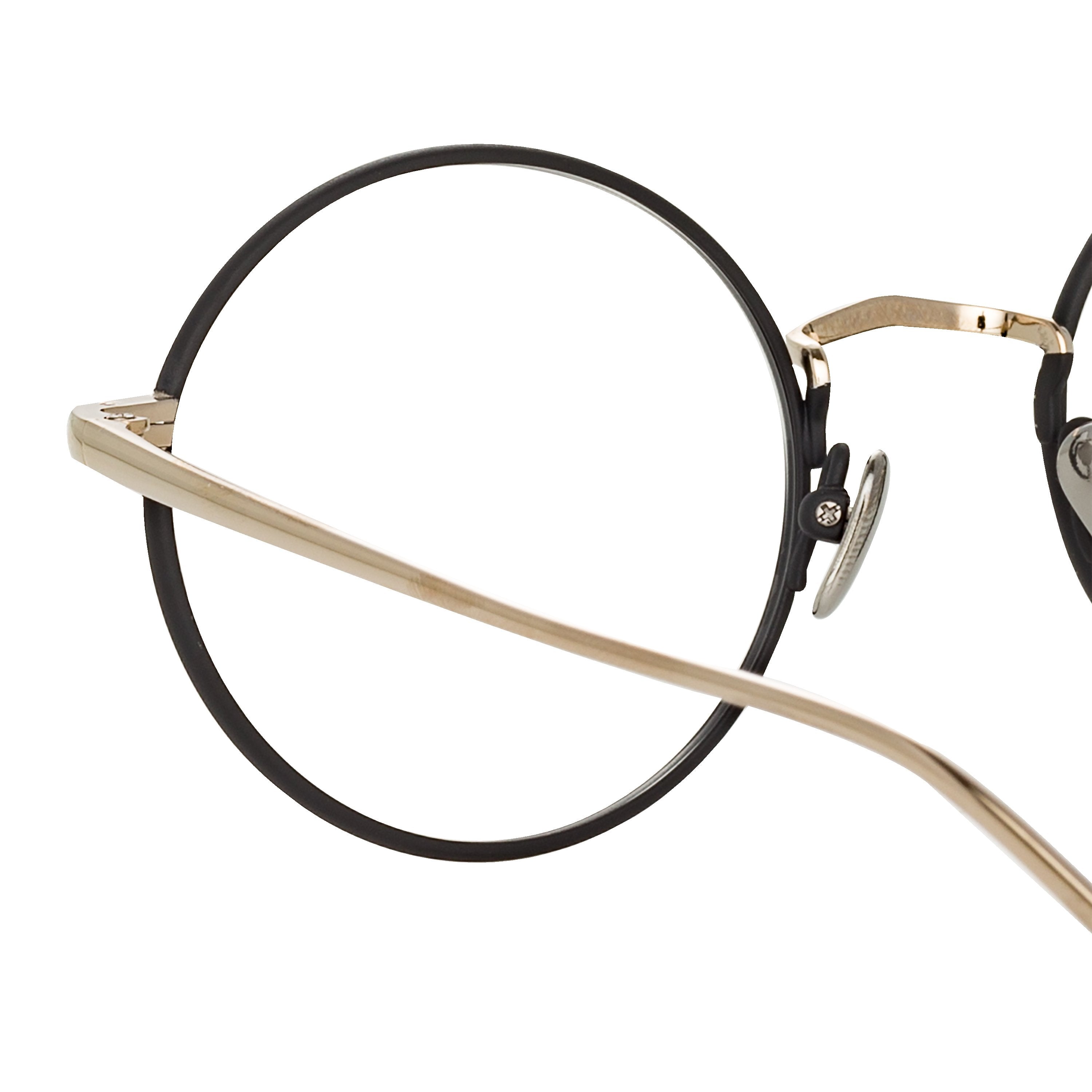 Color_LFL925C3OPT - Adams Oval Optical Frame in Black and Light Gold