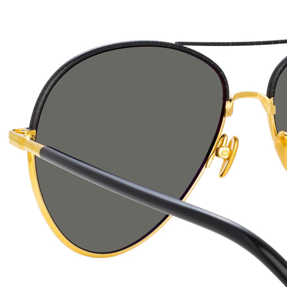 Color_LFL963C12SUN - Diabolo Aviator Sunglasses in Yellow Gold