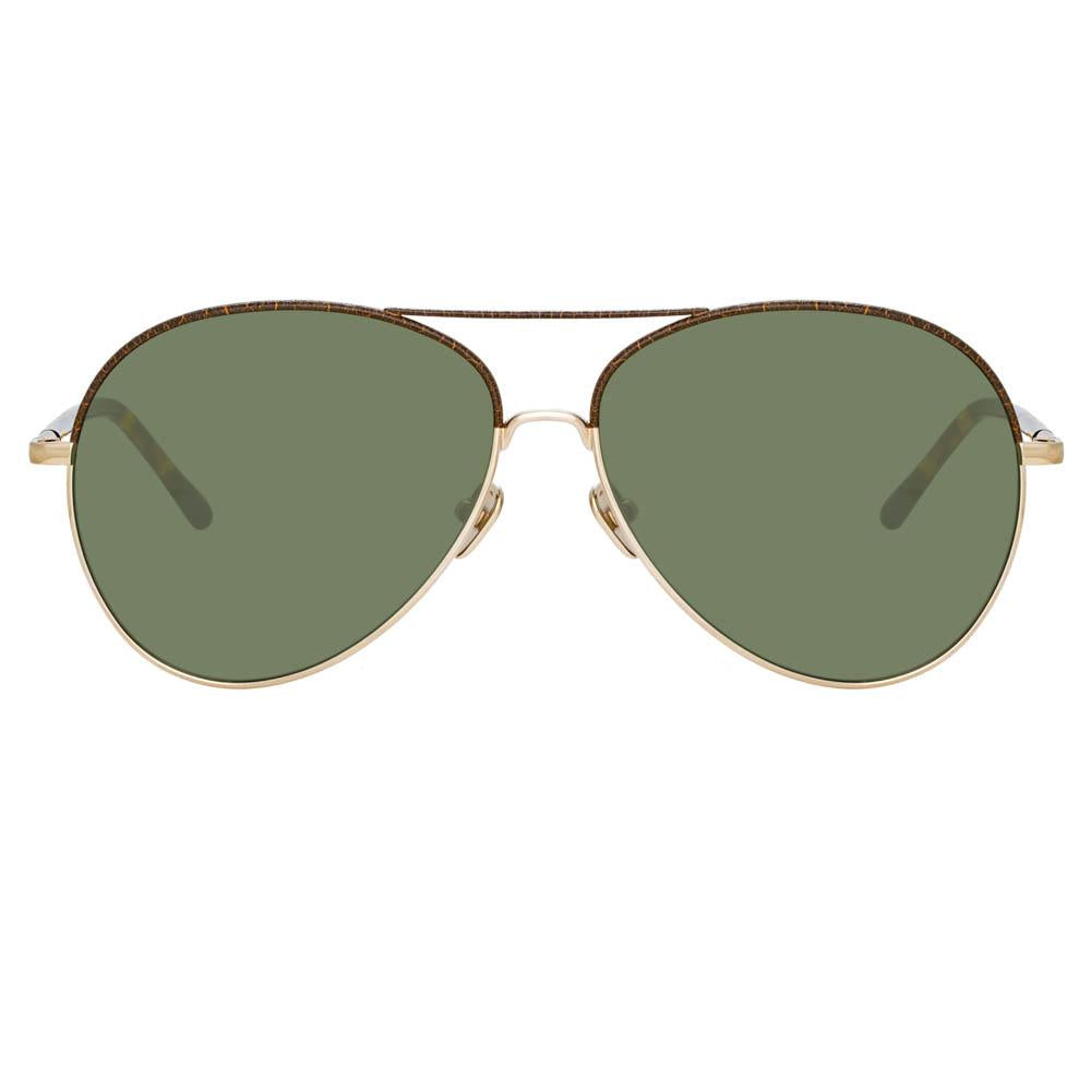 Color_LFL963C13SUN - Diabolo Aviator Sunglasses in Yellow Gold