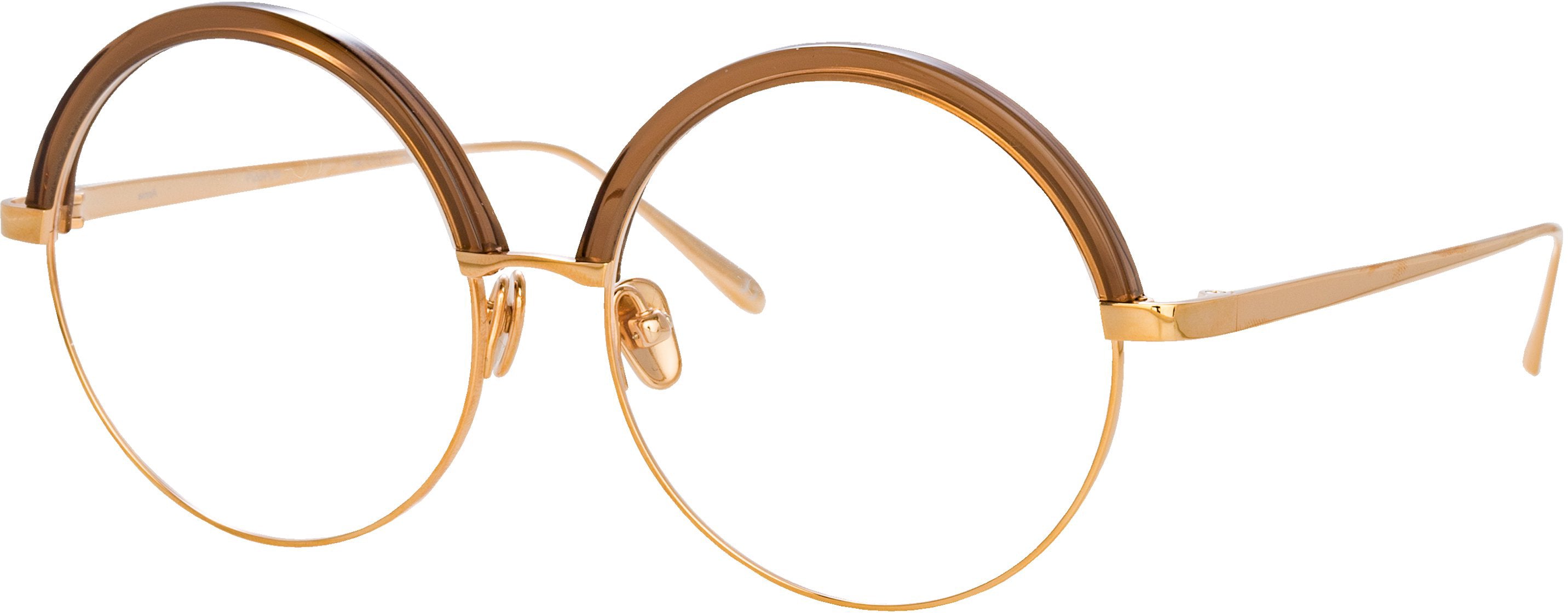 Color_LFL966C9OPT - Annie Round Optical Frame in Rose Gold and Brown