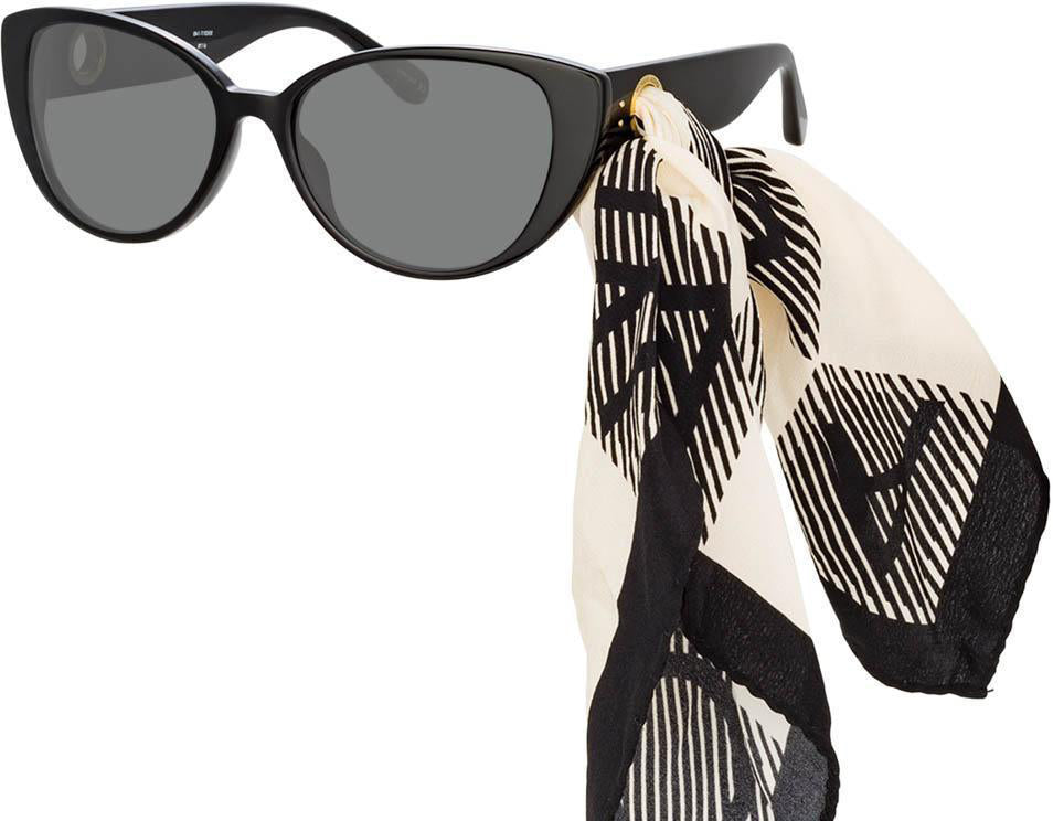 Color_LFL986C1SUN - Sarandon Cat Eye Sunglasses in Black