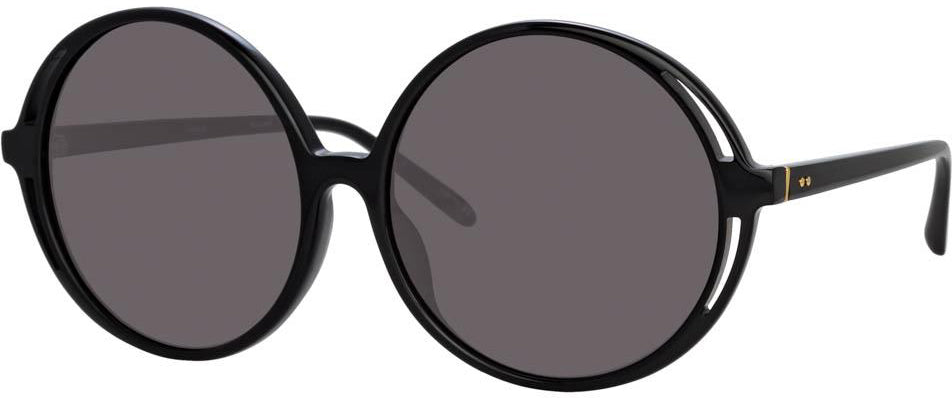 Color_LFL989C1SUN - Bianca Round Sunglasses in Black