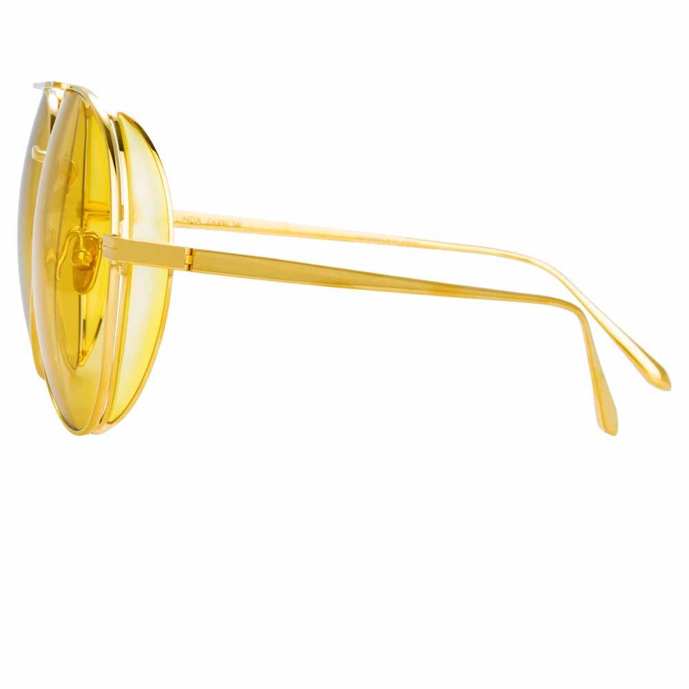 Color_LFL992C6SUN - Linda Farrow Ace C6 Aviator Sunglasses